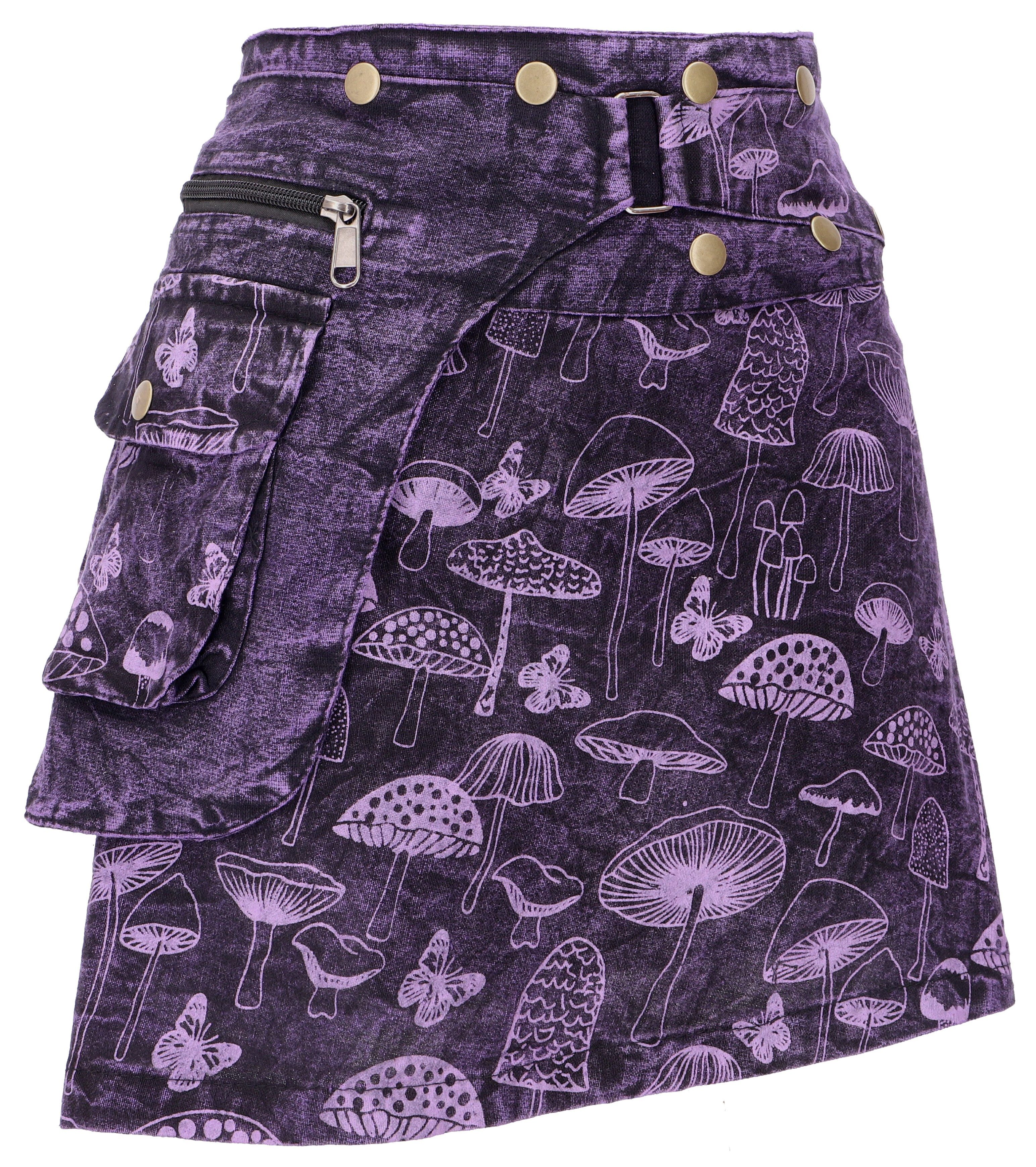 Guru-Shop Minirock Wickelrock, kurzer Rock, Cacheur, Stonewash.. alternativ günstig online kaufen