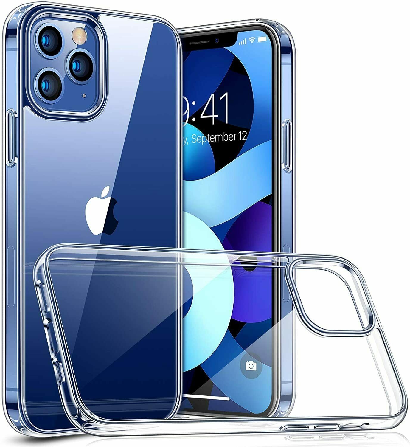 MSM Handyhülle Hülle für Apple iPhone 12 / Pro / Max / Mini Silikon Schutz Case Slim