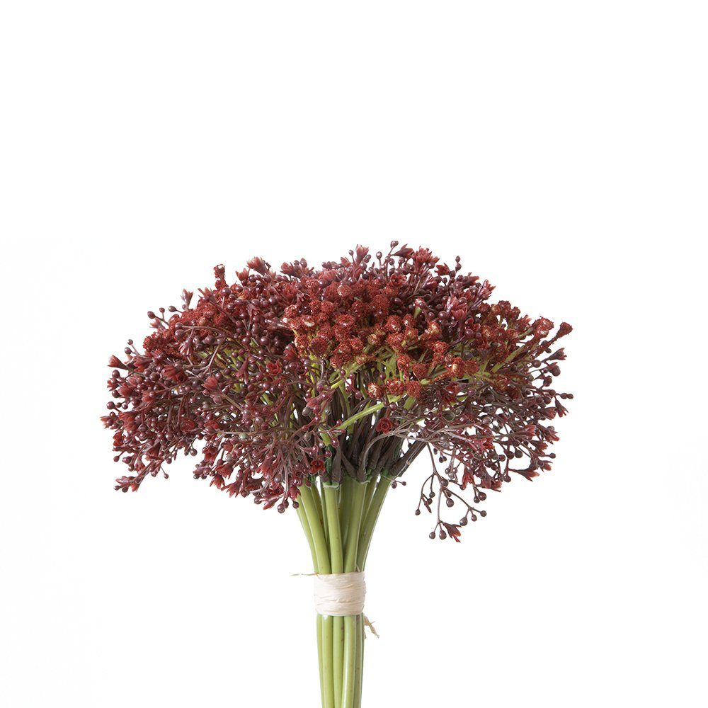 Kunstpflanze FINK Schleierkraut Bouquet - burgund - H. 30cm, Fink
