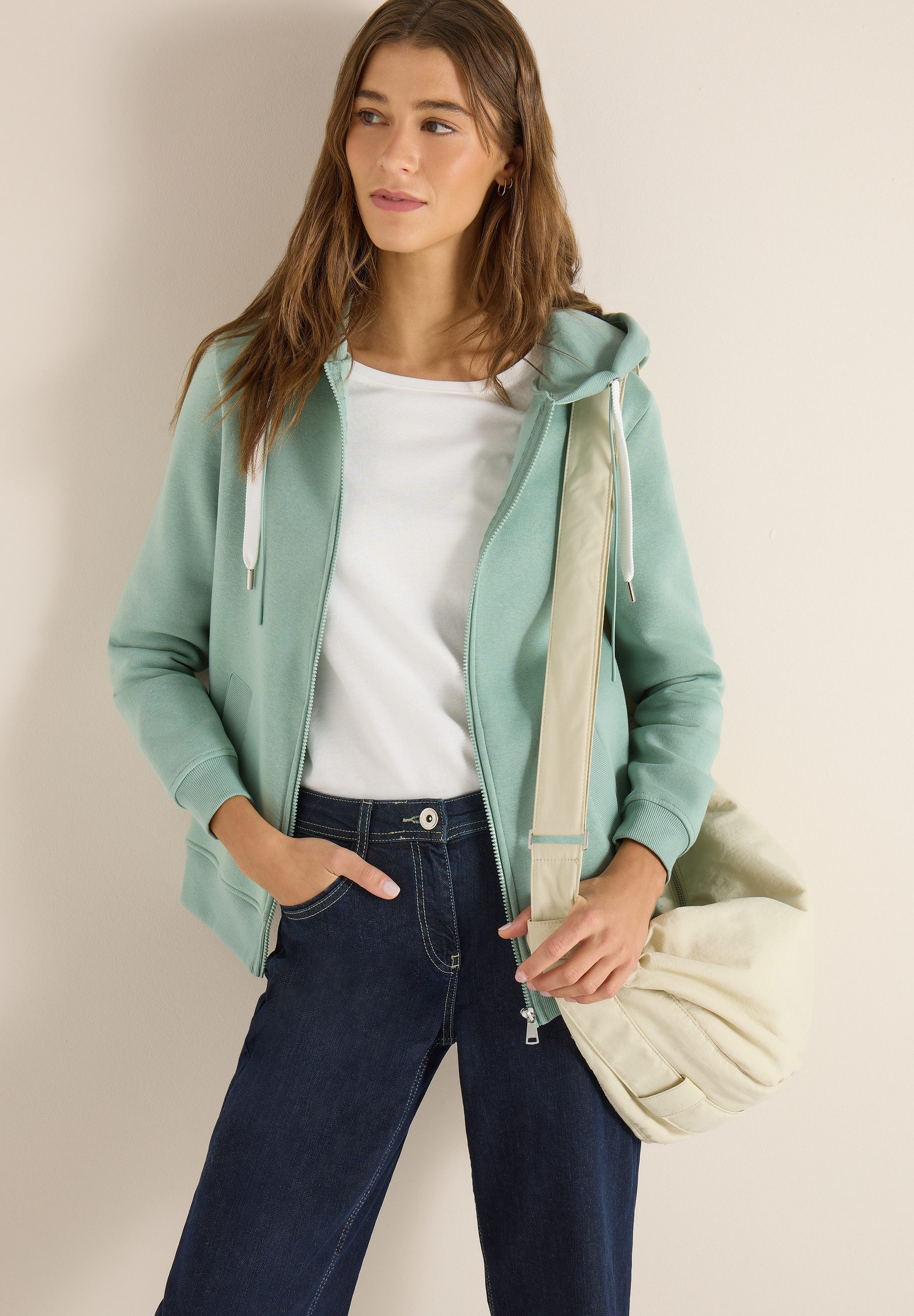 CECIL Sweatjacke mit Kapuze günstig online kaufen