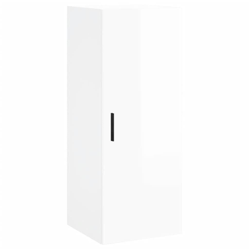 34,5x34x90 Hochglanz-Weiß Sideboard Wandschrank cm vidaXL St) (1