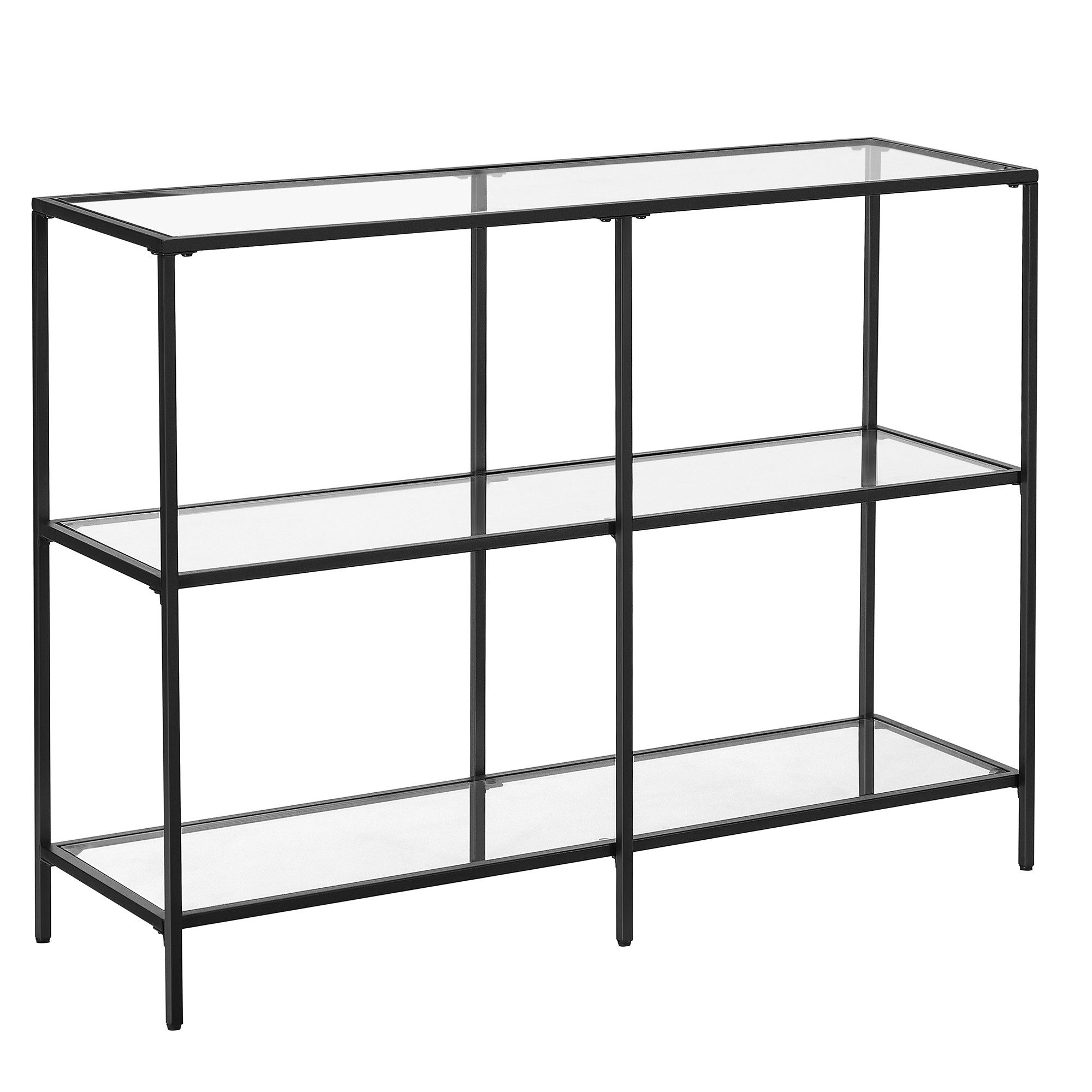 VASAGLE Konsolentisch, Beistelltisch, Flurtisch, Breite100/130cm, Hartglas günstig online kaufen