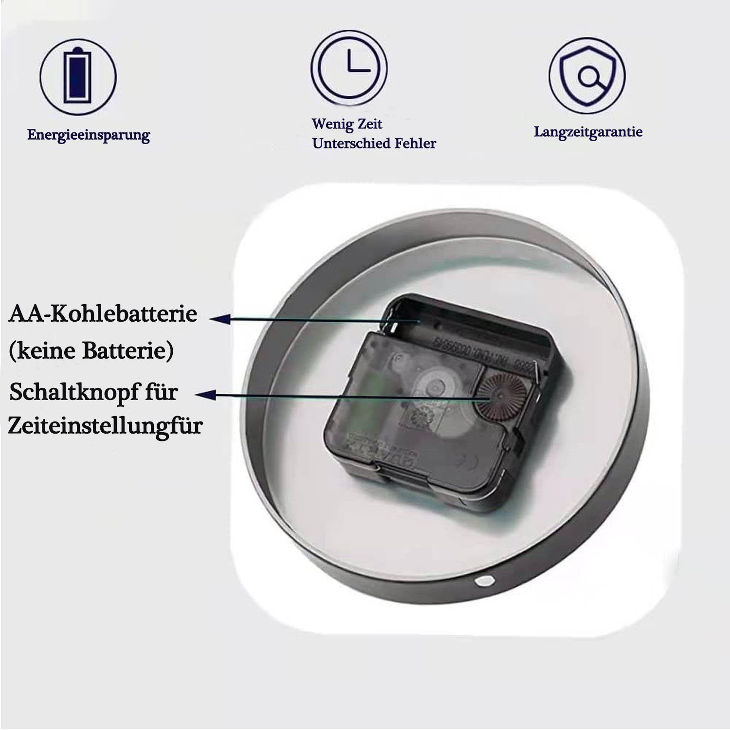 zggzerg Wanduhr Rahmenlose 3D DIY Wanduhr günstig online kaufen