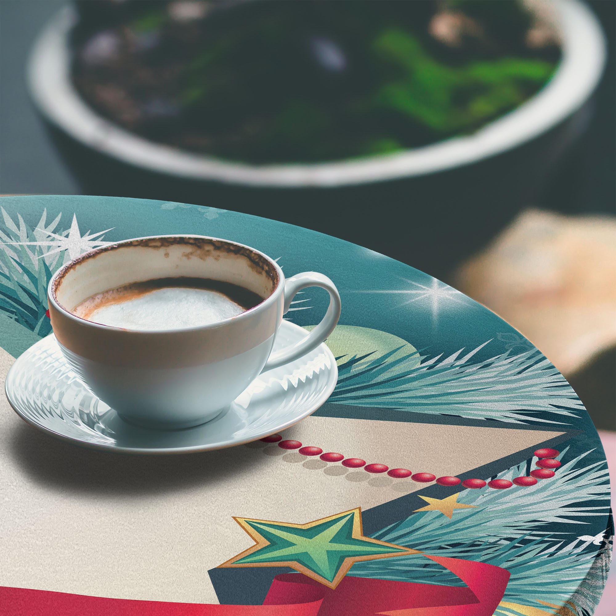 Abakuhaus Tischdecke Rundum-elastische Stofftischdecke, Weihnachten Sankt S günstig online kaufen