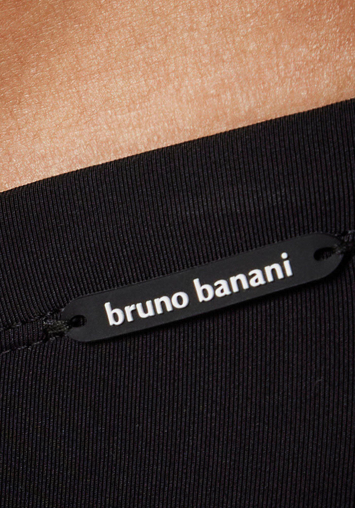 Bruno Banani Badeslip Mini Wave schwarz Line Swim Logoprägung (1-St) 2.0 vorhanden