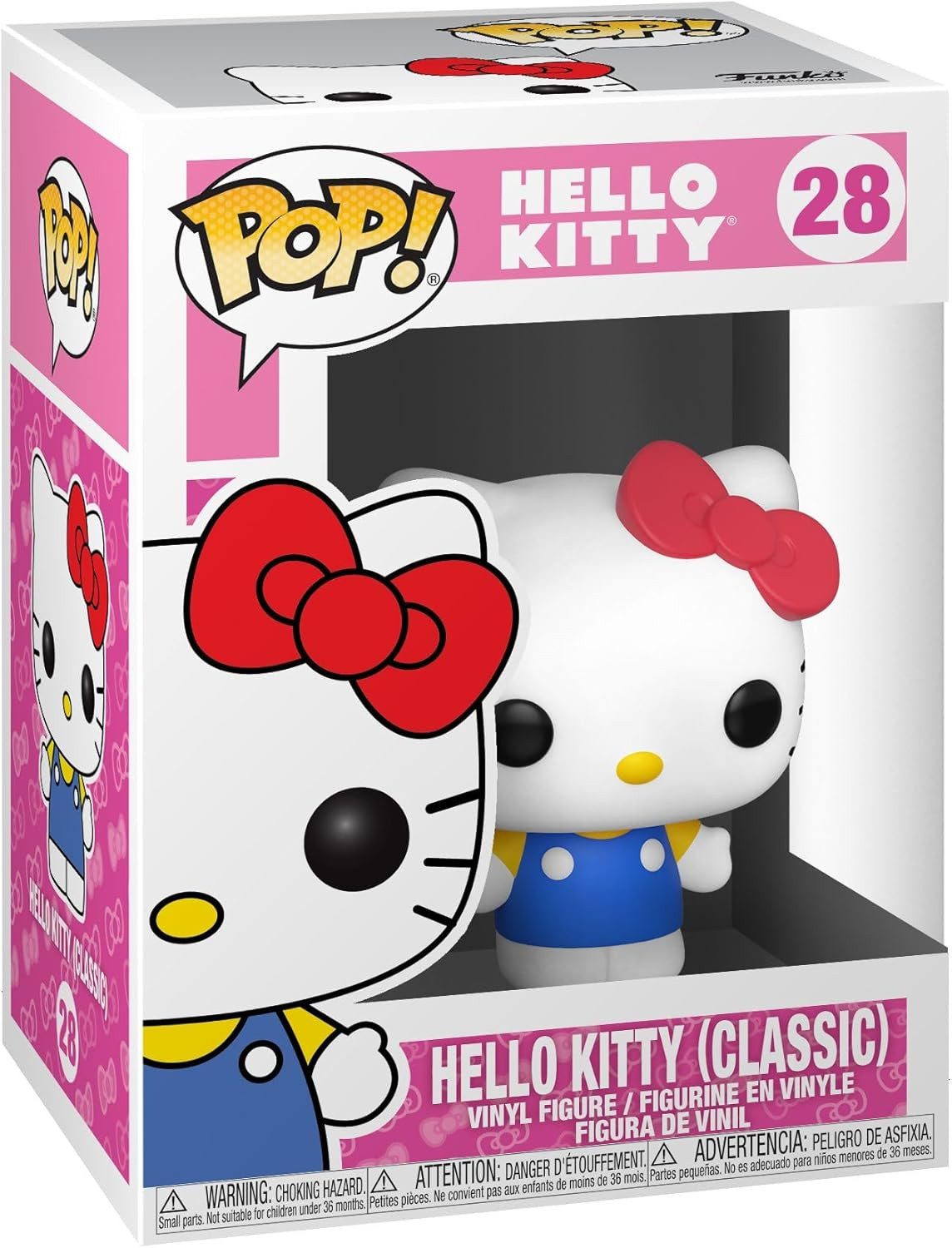 Funko Actionfigur Hello Kitty POP! Sanrio Vinyl Figur Hello Kitty (Classic) 9 cm, (1-tlg), Sammlerfigur