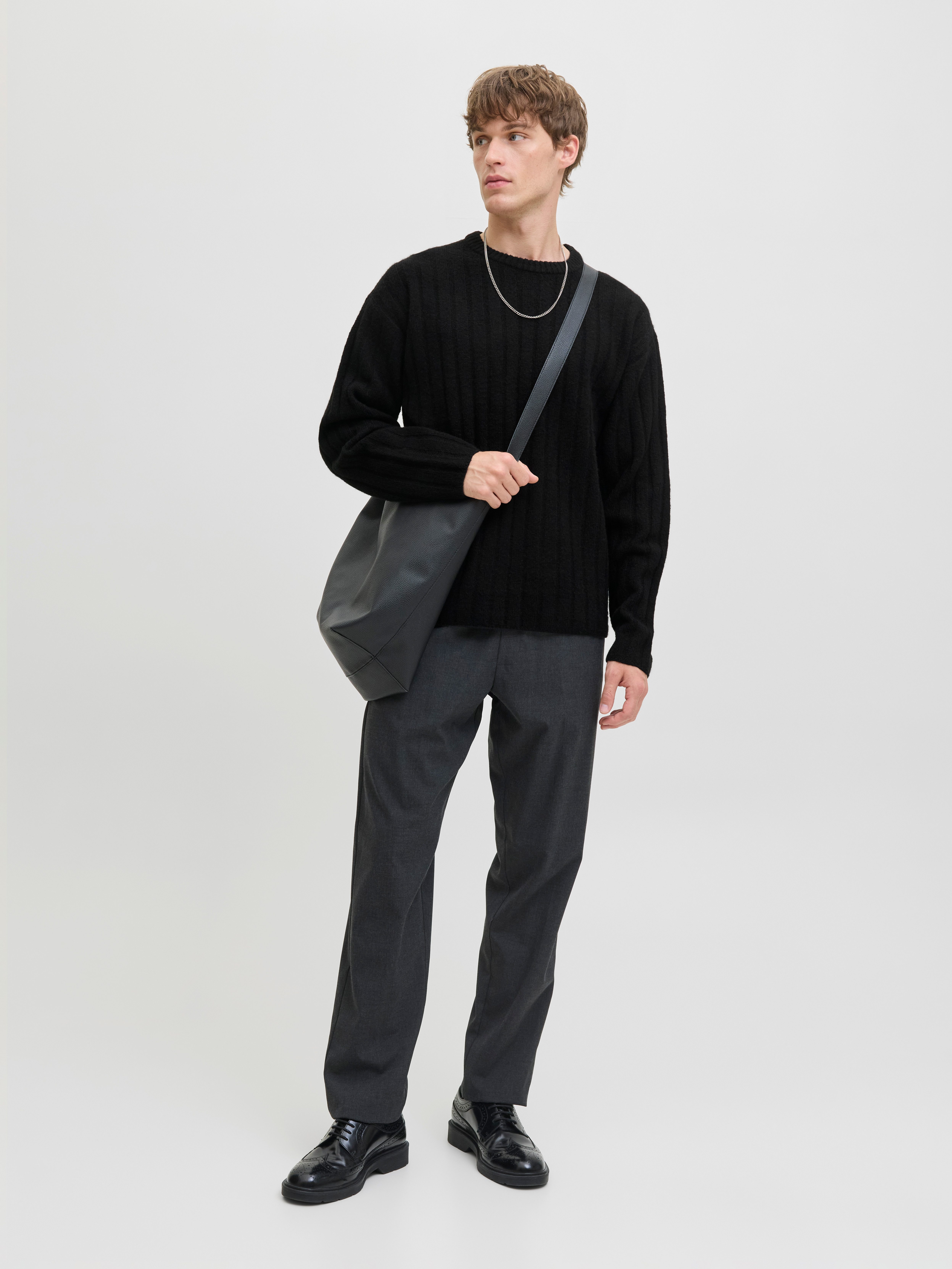 Jack & Jones Strickpullover JJEBRADLEY CARTER KNIT CREW NECK LN