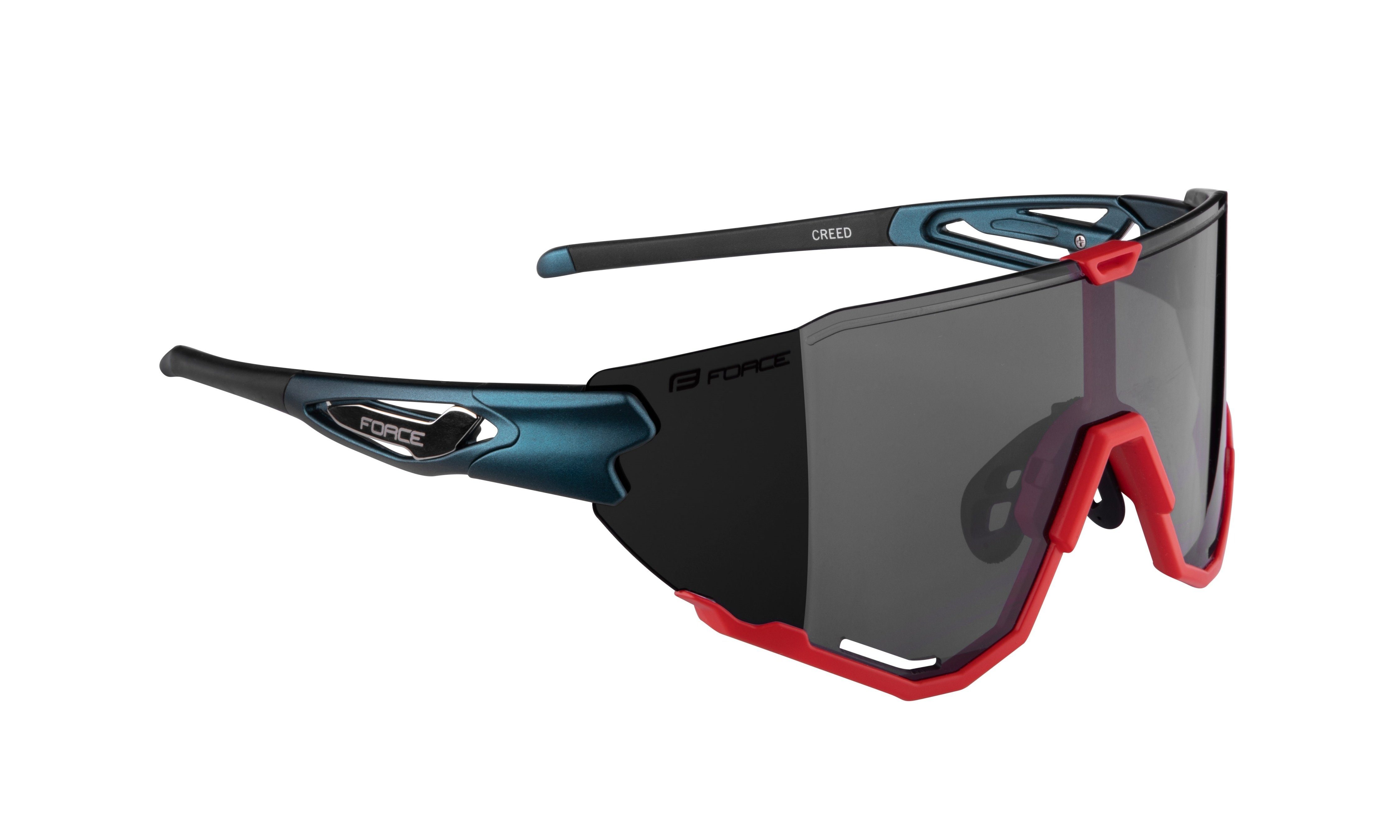 Fahrradbrille FORCE petrol-grüne Bügel Sonnenbrille CREED FORCE