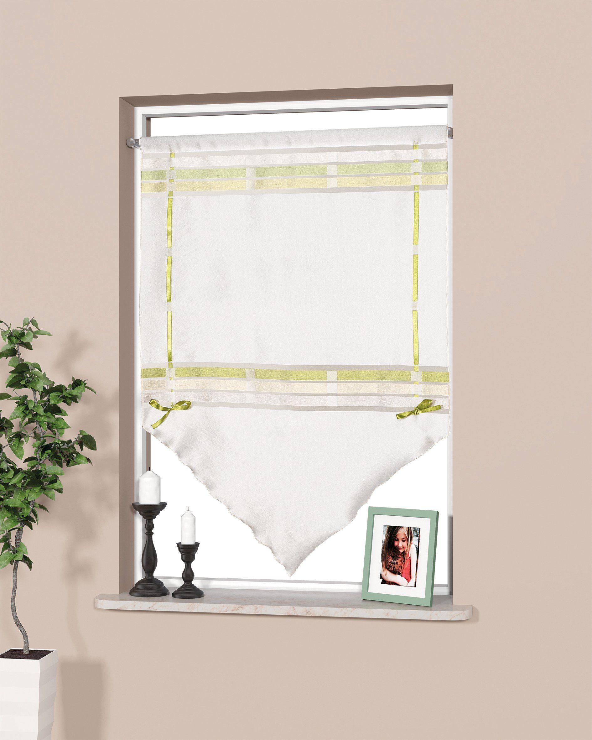 EXPERIENCE Scheibengardine Scheibengardine Fensterspitze Küchengardine 2215 günstig online kaufen