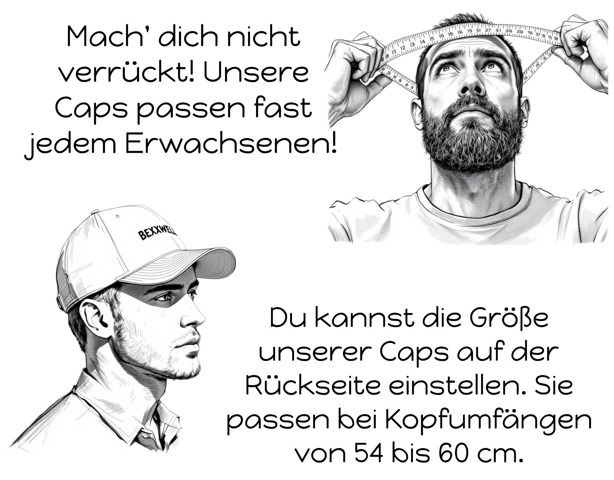 Bexxwell Snapback Cap mit Logo-Patch (optimale Passform, Unisex) günstig online kaufen