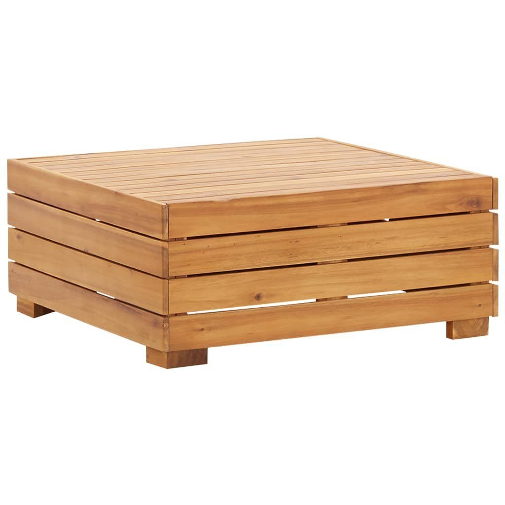 vidaXL Loungesofa Modular-Tisch 1 Stk. Akazien Massivholz, 1 Teile Cremeweiß