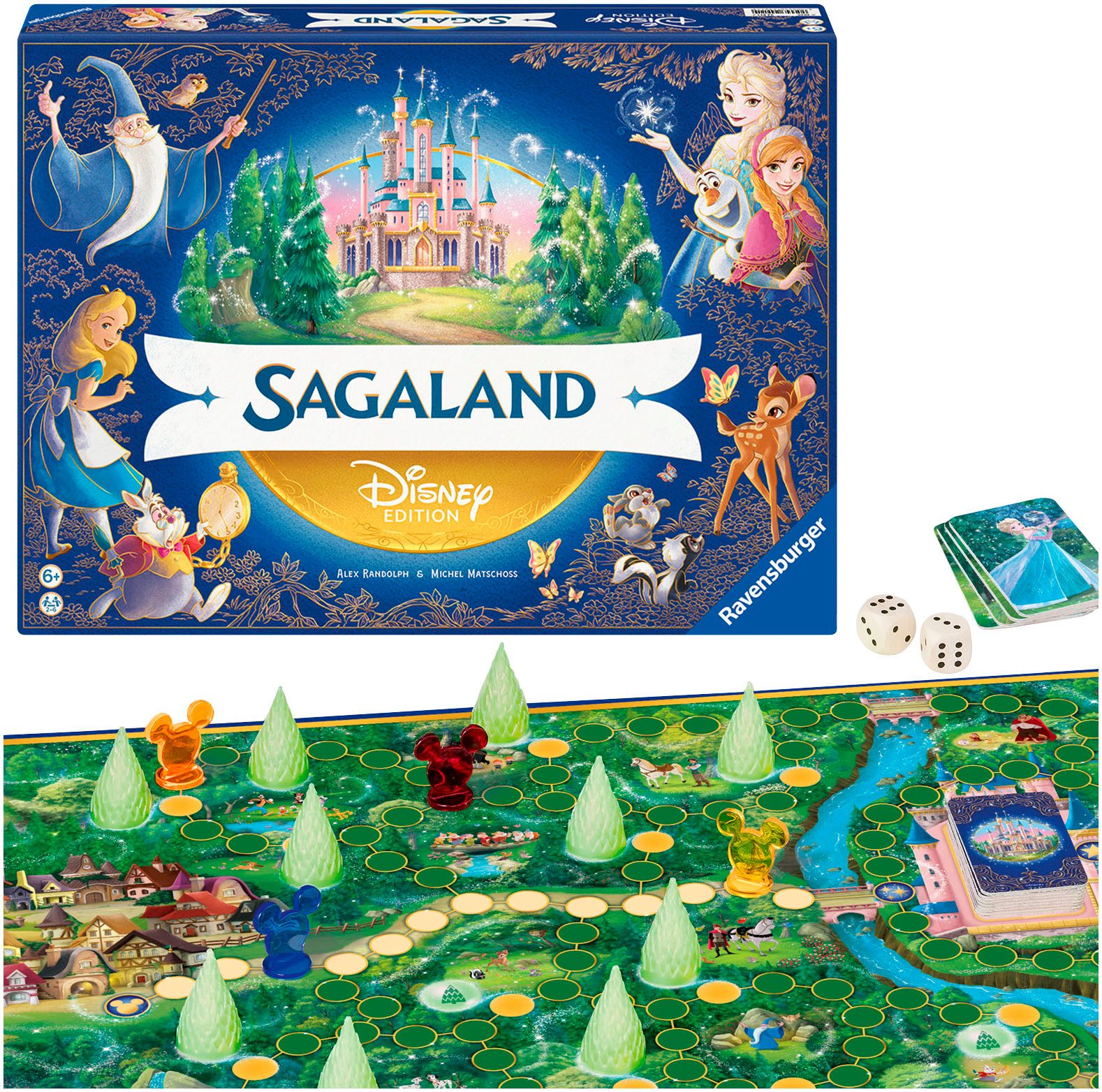 Ravensburger Spiel Disney Sagaland, Familienspiel, Made in Europe