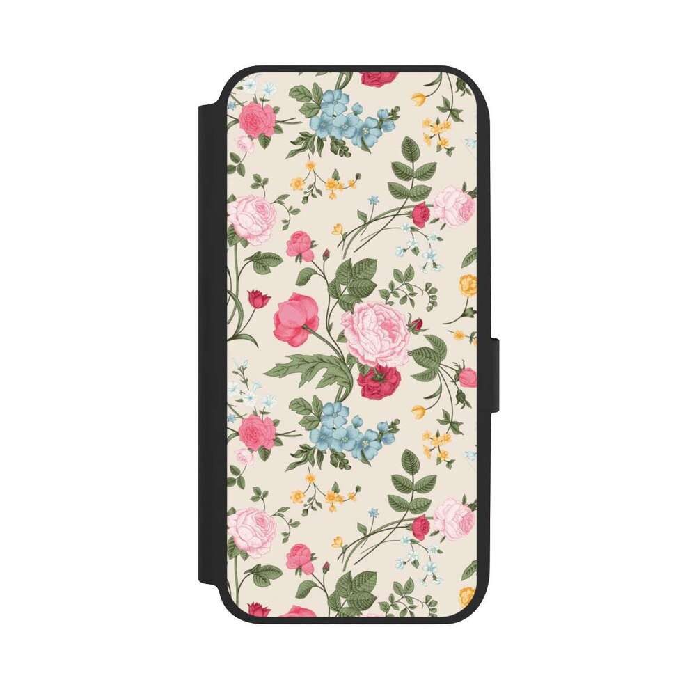 NIVOCASE Handyhülle Vintage Ornamente Blumen Vintage Beauty, Samsung Galaxy A14 5G Klapphülle Handyhülle aus Kunst Leder