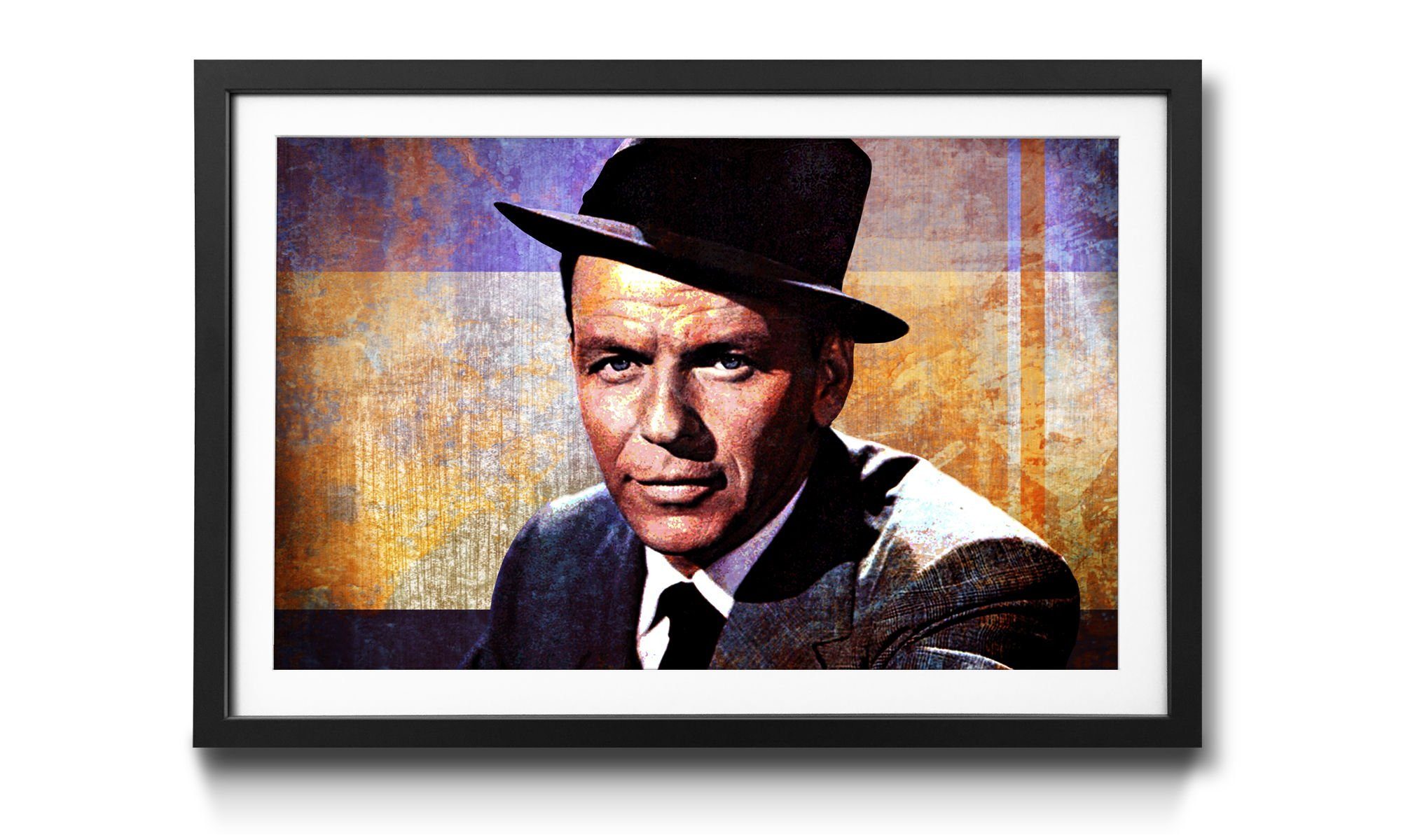 WandbilderXXL Bild mit Rahmen Sinatra, Helden der Musik, Wandbild, in 4 Größen erhältlich