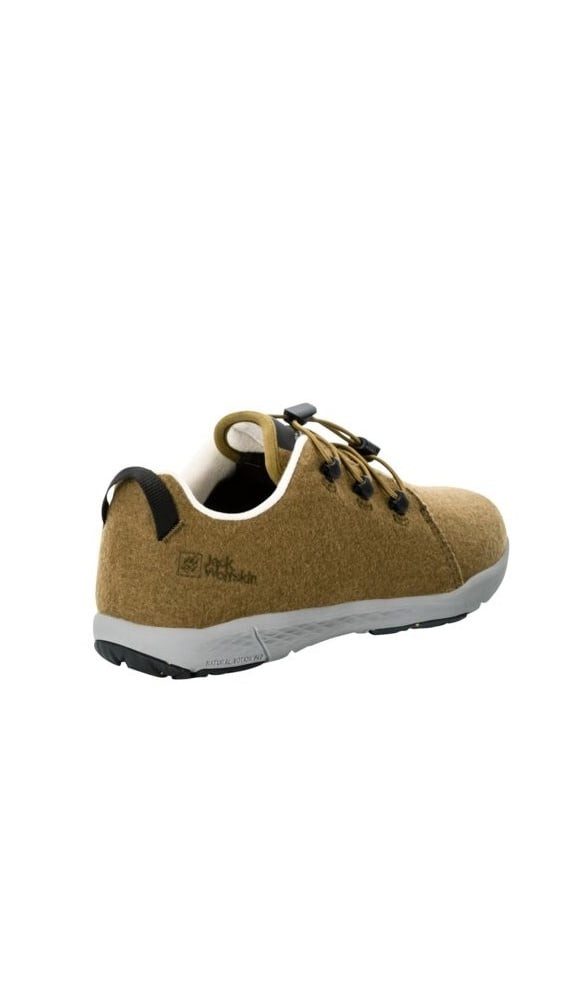 Jack Wolfskin Sneaker Spirit Wool Low (leichte, flexible Sohle) braun Damen Wanderschuh