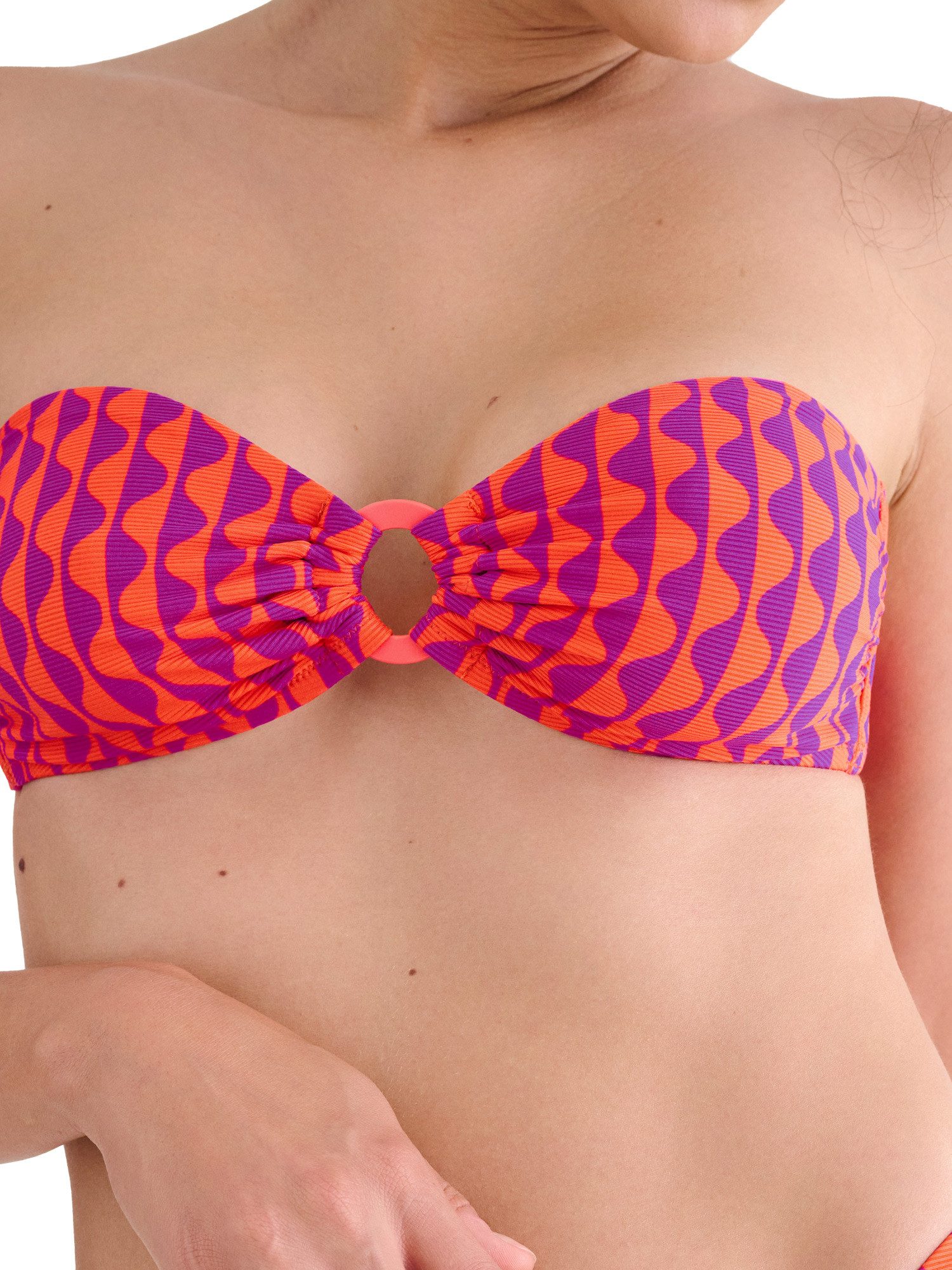 Lisca Balconette-Bikini-Top Bandeau Bikini-Oberteil Aruba (Stück, 1-St), Bikinioberteil ohne Bügel, Stäbchen an den Seiten