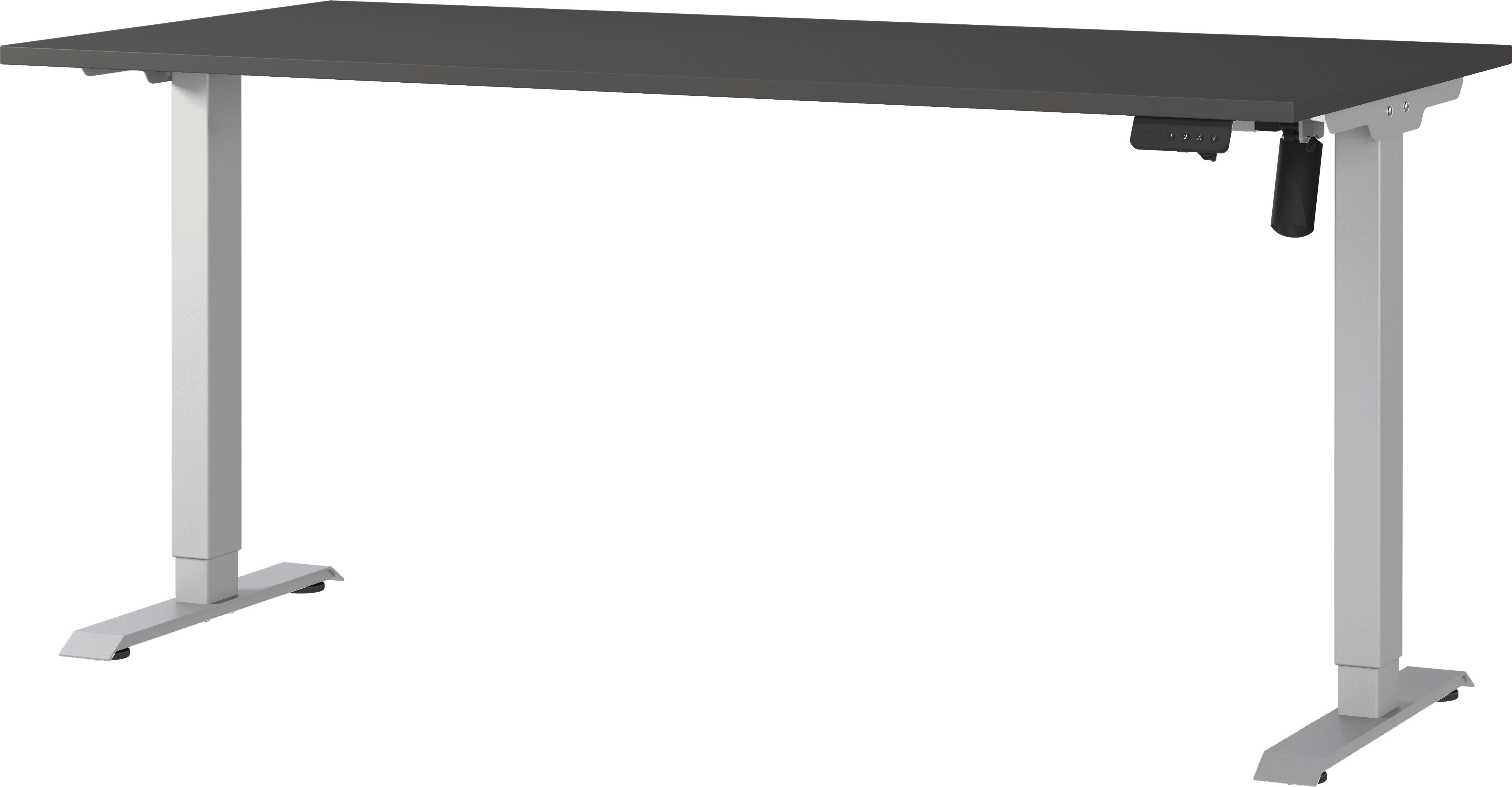 GERMANIA Schreibtisch Boras, elektrisch höhenverstellbar, Breite 120/140/16 günstig online kaufen