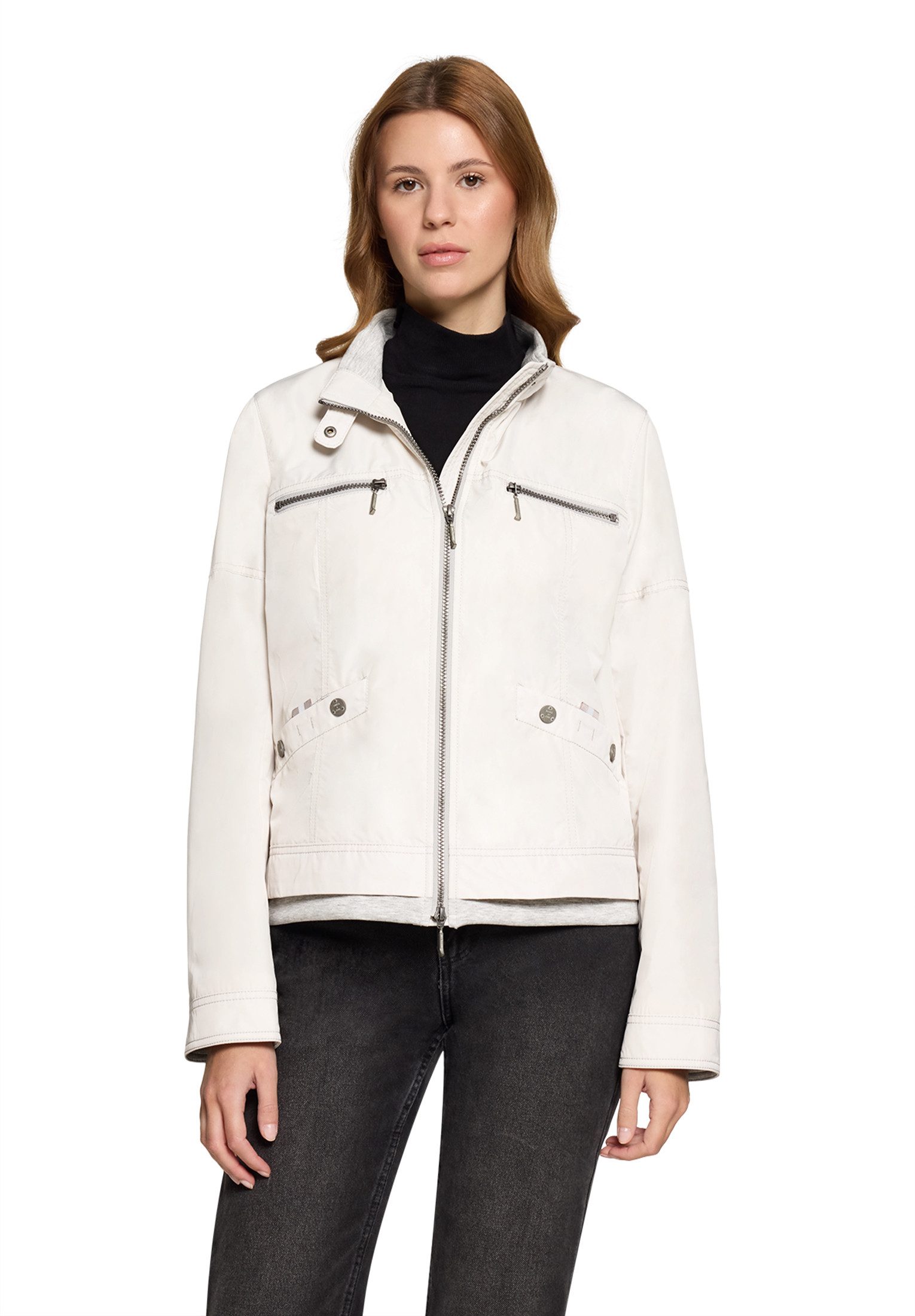Amber & June Sommerjacke Damen mit Stehkragen