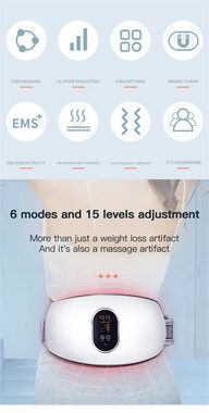 GOOLOO Shiatsu-Massagegürtel Massage-Schlankheitsgürtel, elektronisches kabelloses Massagegerät, 1-tlg.