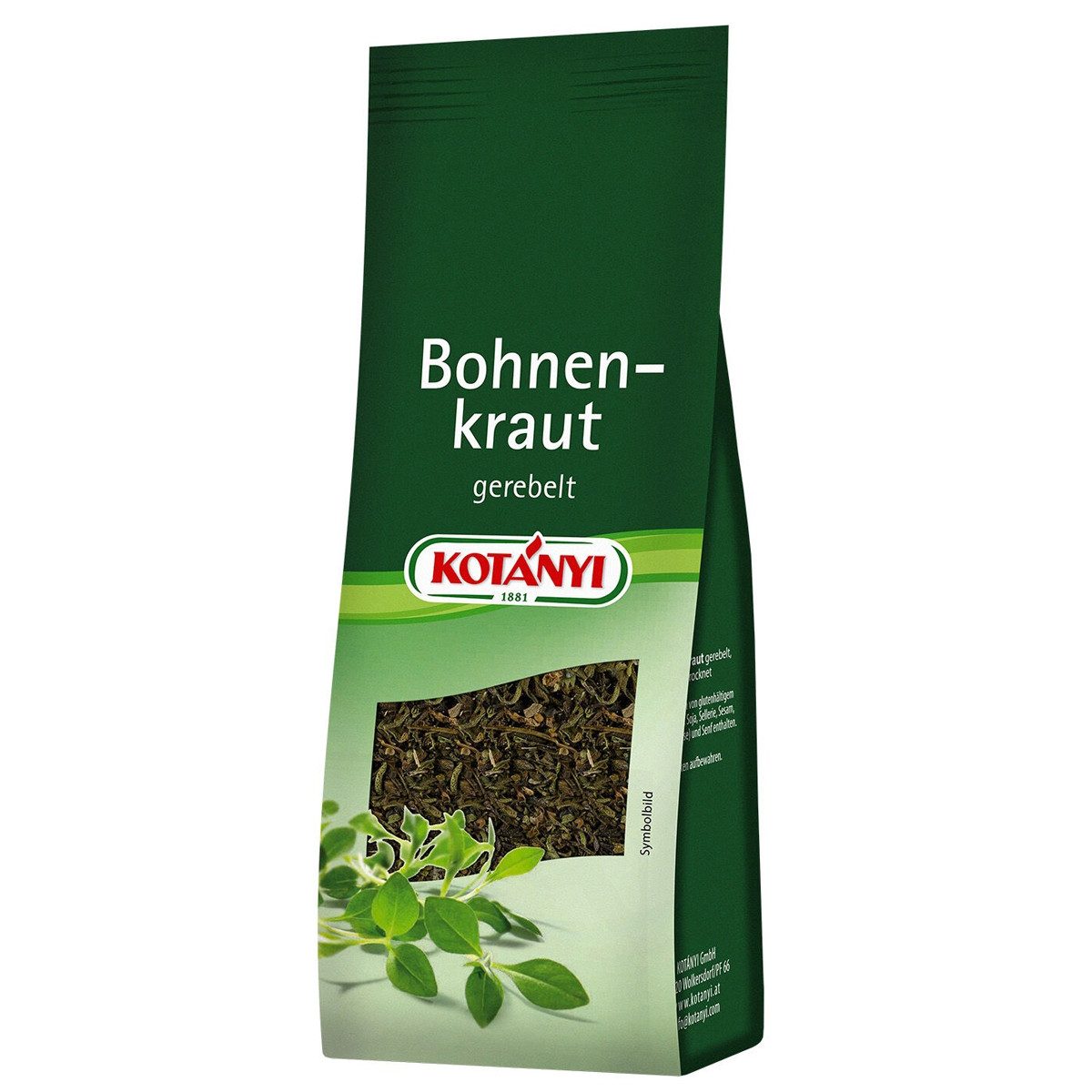 KOTANYI Gewürz, Kotanyi Bohnenkraut gerebelt getrocknet im Nachfüllbeutel 20g