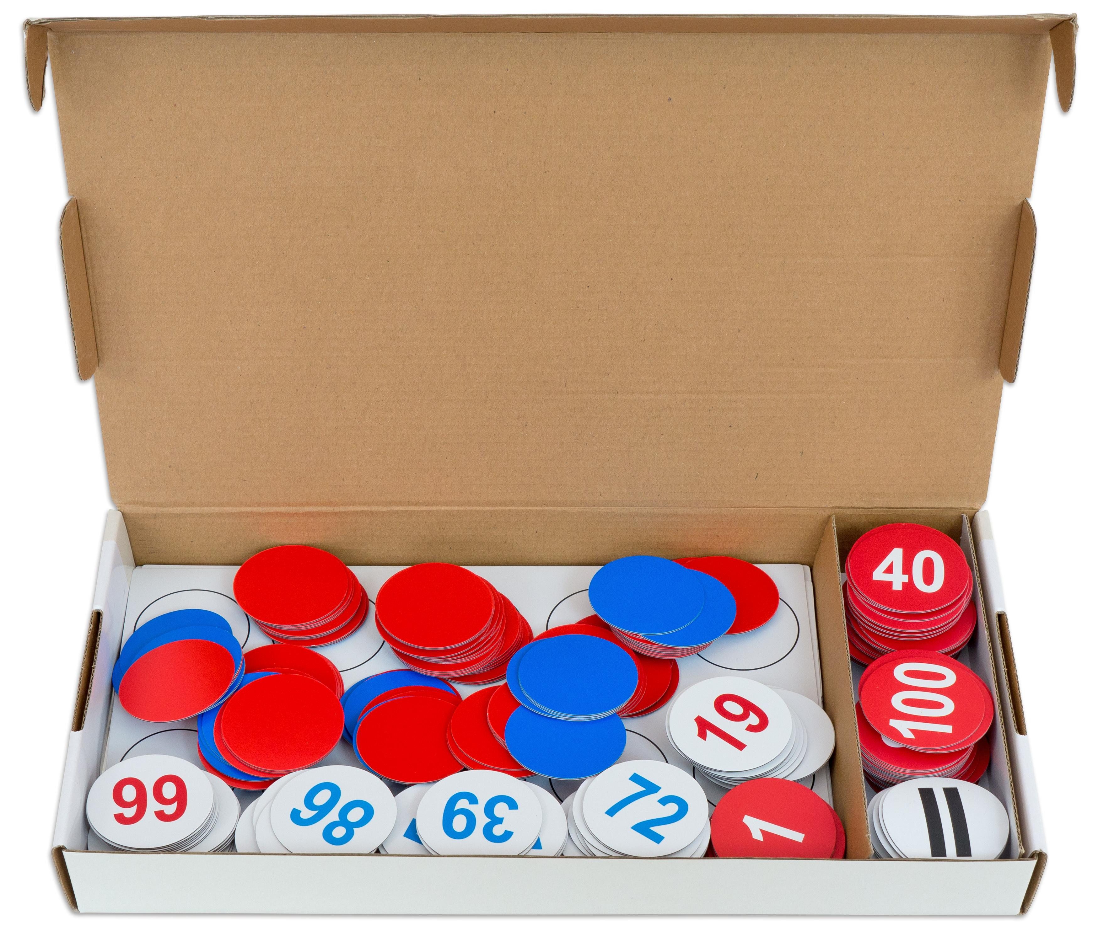 Betzold Lernspielzeug Zahlenraum bis 100, magnetisches Tafelmaterial