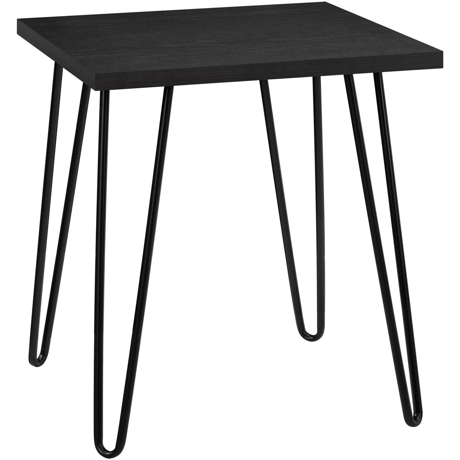 loft24 Beistelltisch Owen, Nachttisch, Tisch klein, quadratisch, Metallbeine Stecknadelbeine