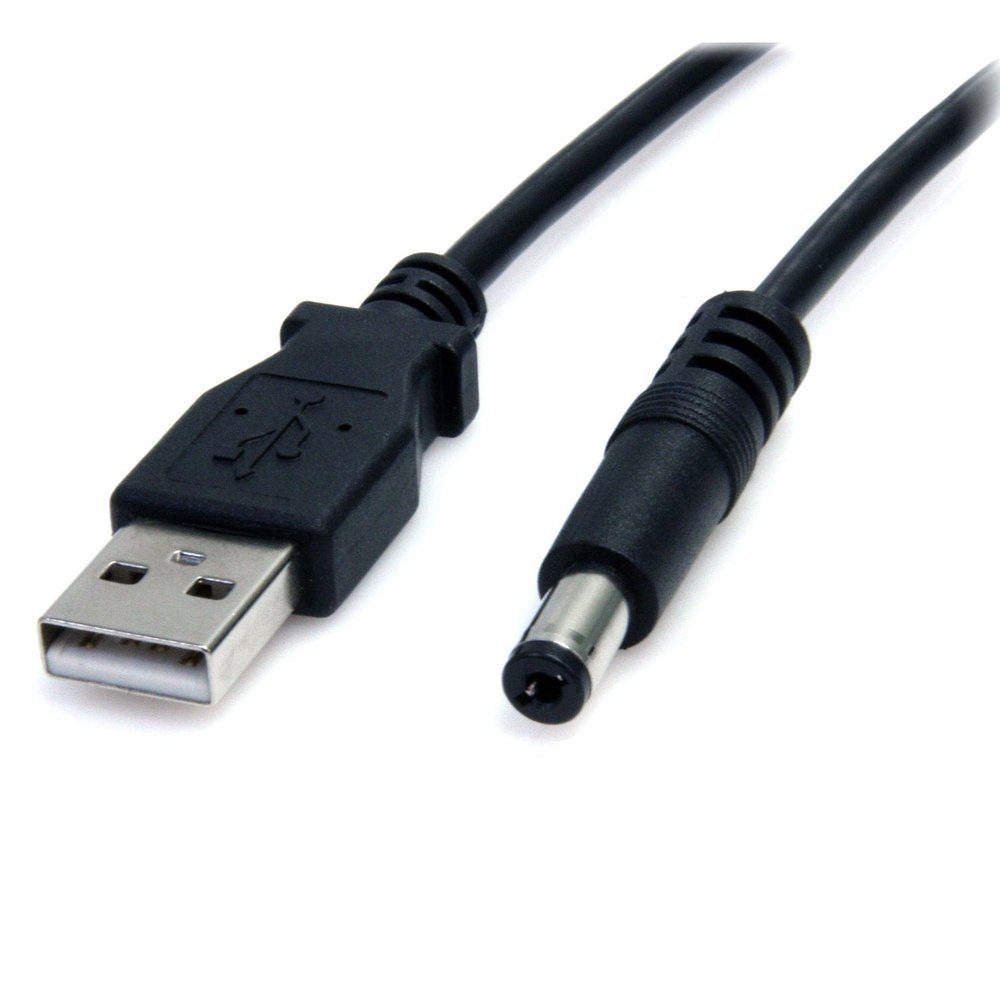 adaptare adaptare 40545 Lade-Kabel USB-Stecker Typ A auf DC-Hohlstecker (5,5 x USB-Kabel