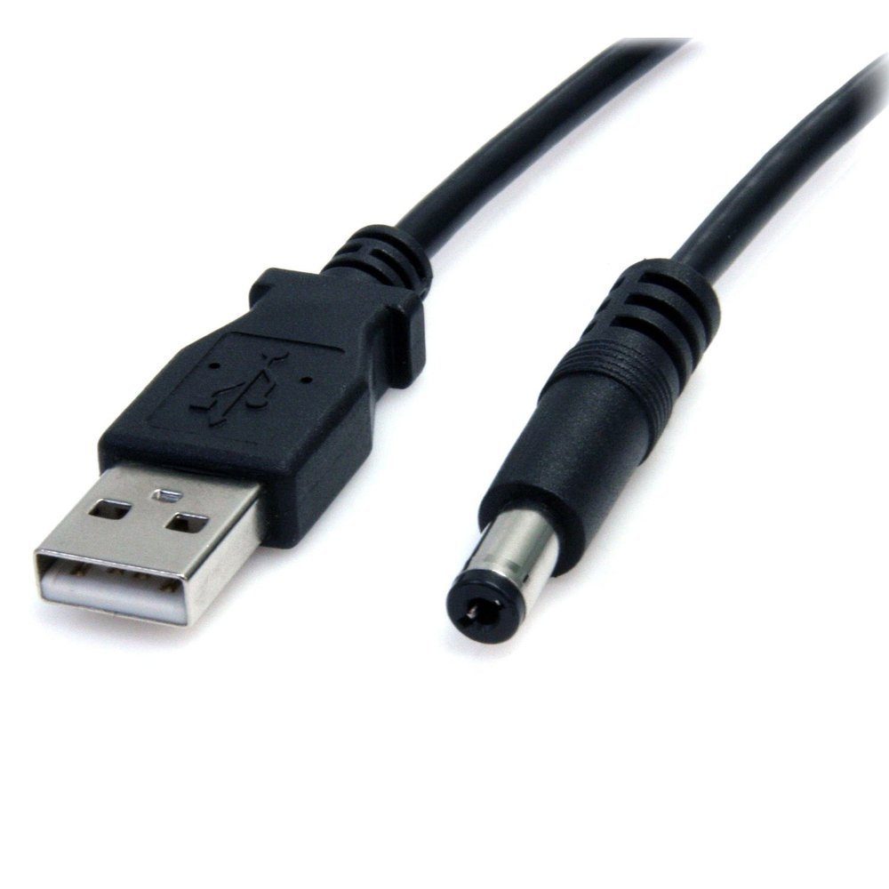 adaptare 40545 Lade-Kabel USB-Stecker Typ A auf DC-Hohlstecker (5,5 x USB-Kabel