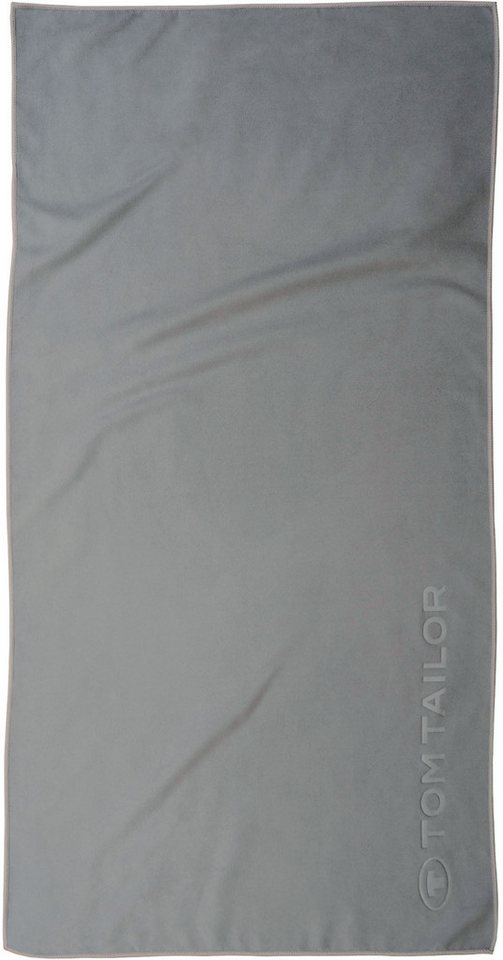 TOM TAILOR HOME Sporthandtuch Fitnesstuch COLOR BATH, Microfaser (1-St), Logo Prägung, Mikrofaser, weich, schnell trocknend