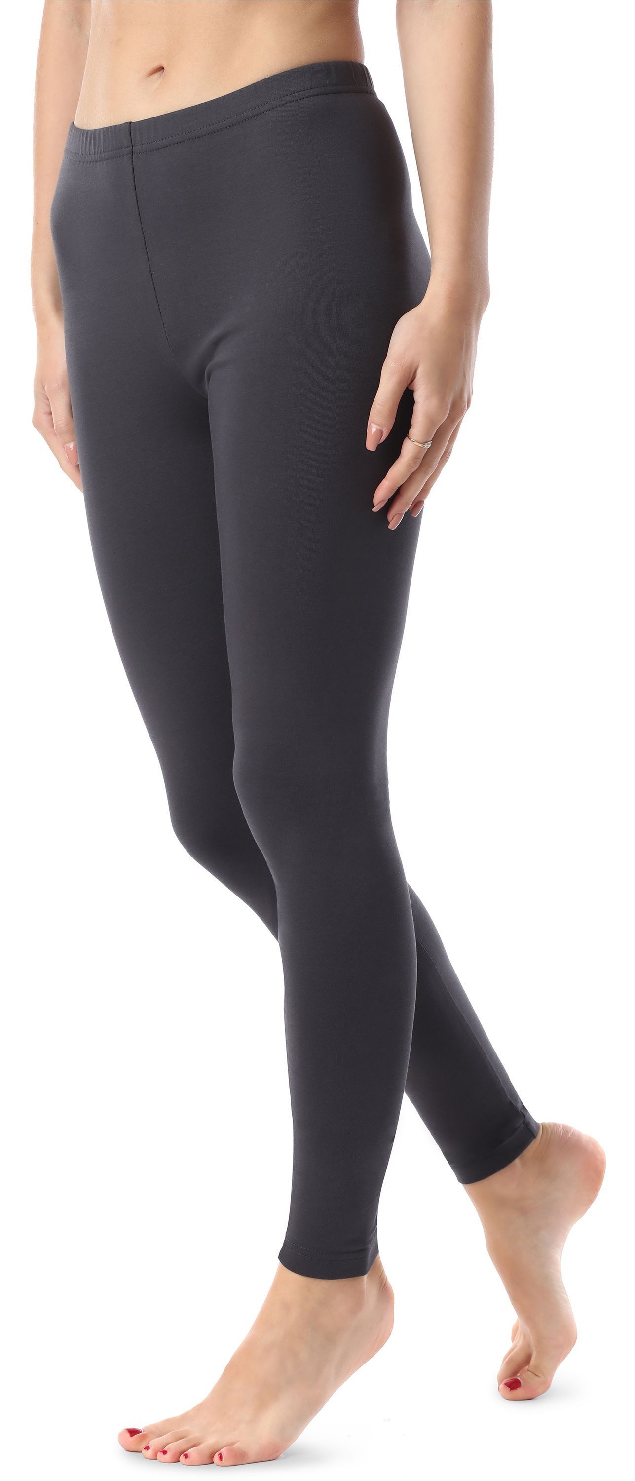 Bellivalini Leggings Damen Lange Leggings aus Bio-Baumwolle BLV50-183 (1-tlg) elastischer Bund