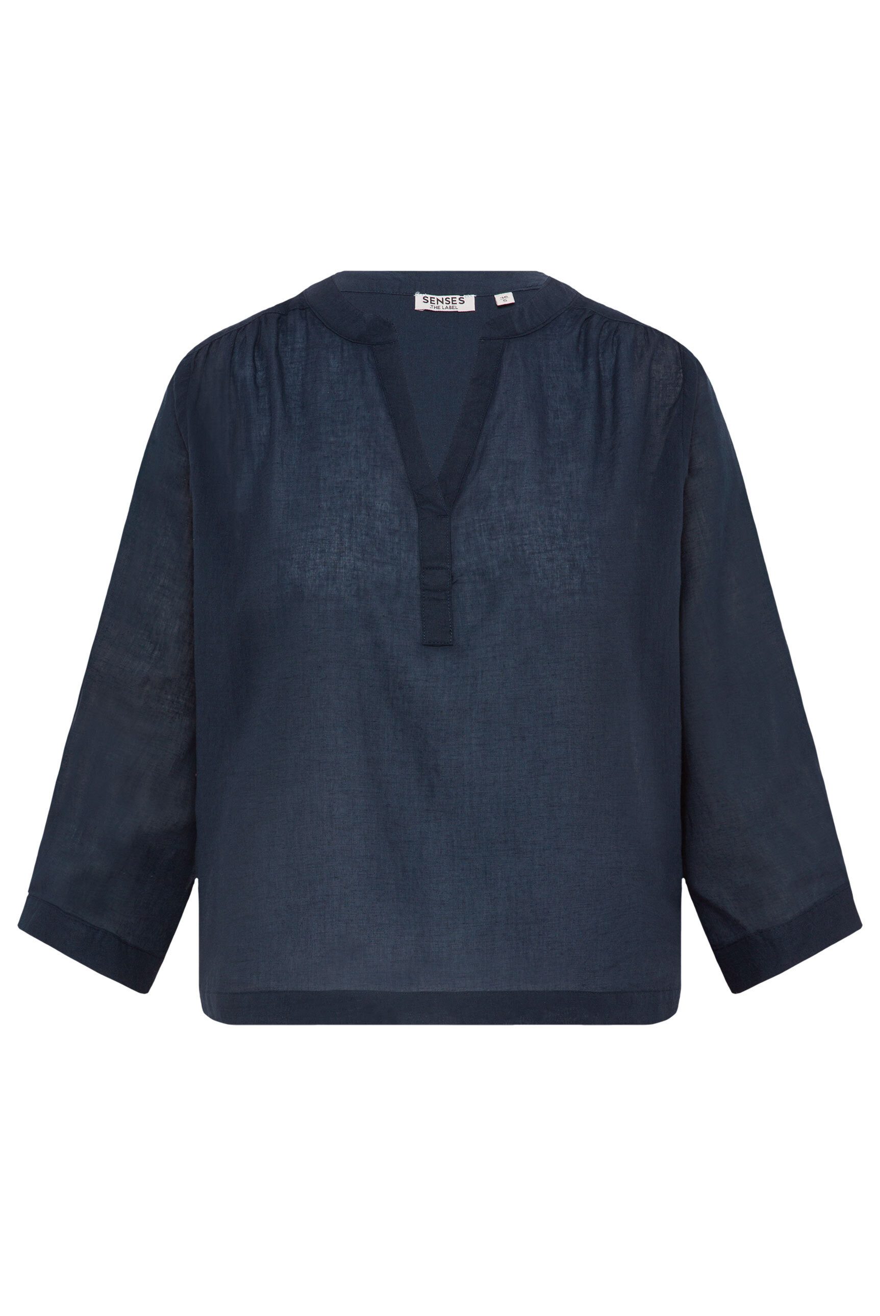 SENSES.THE LABEL Schlupfbluse mit Tunika Ausschnitt