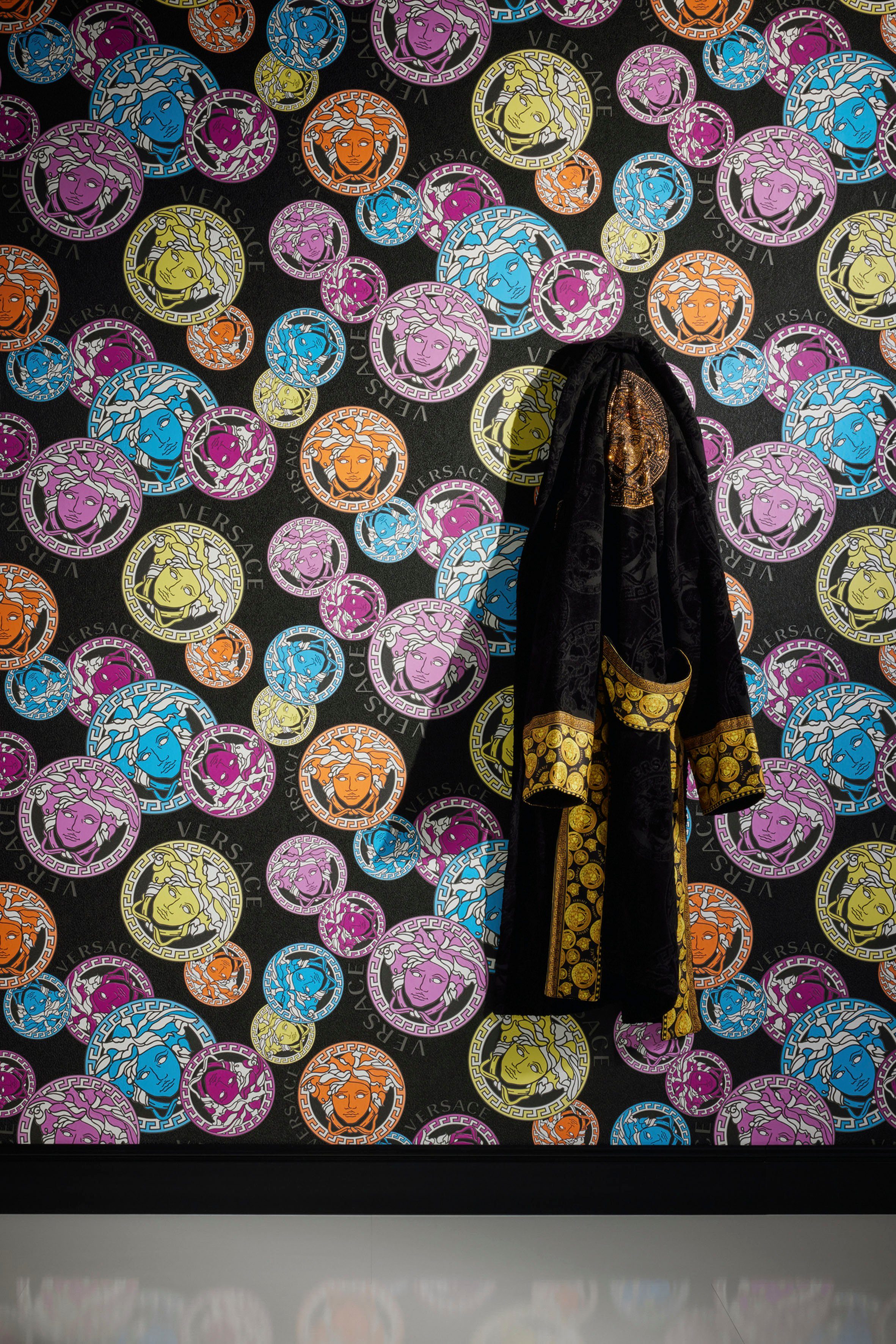 Versace Vliestapete Wallpaper Versace 5 Medusakopf, günstig online kaufen