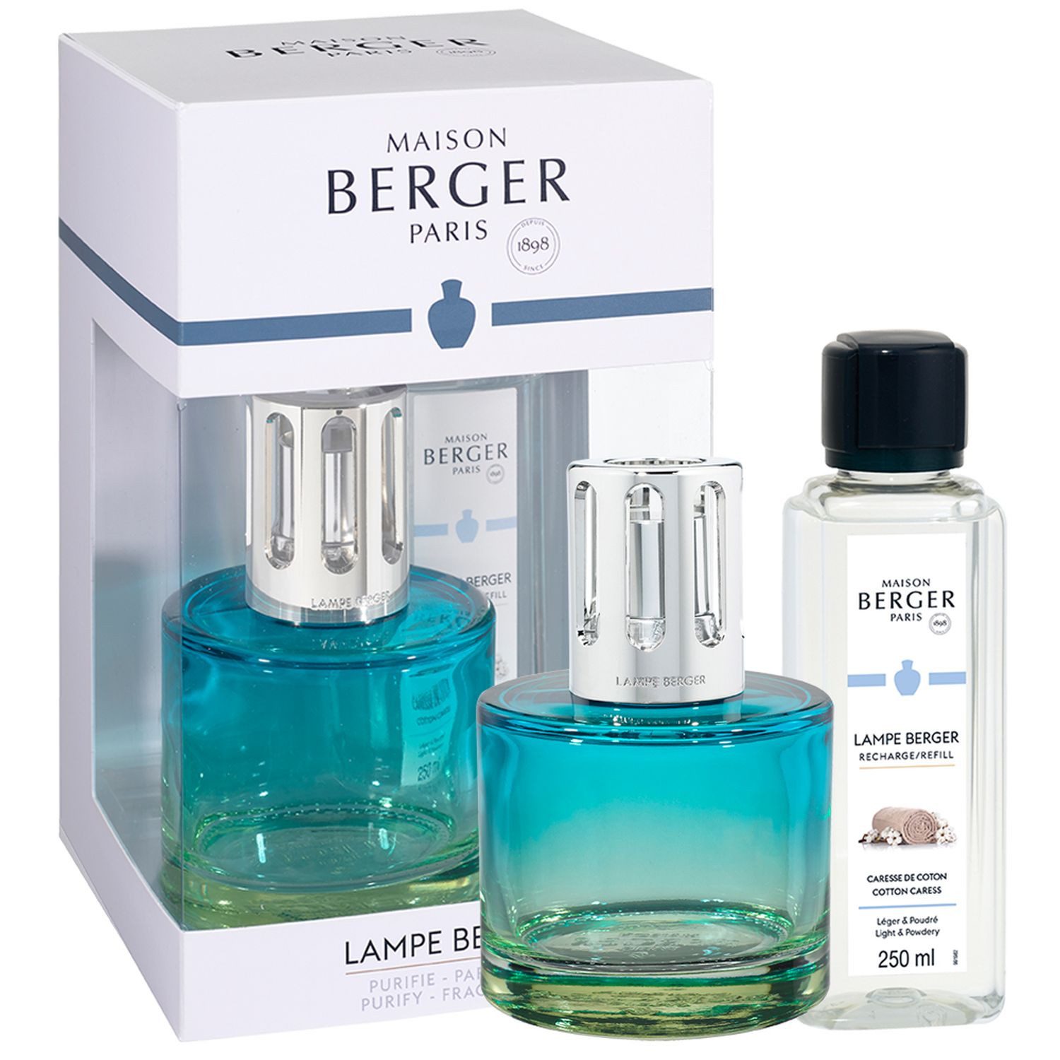 MAISON BERGER PARIS Duftlampe Geschenkset Pure Blau-Rosé günstig online kaufen