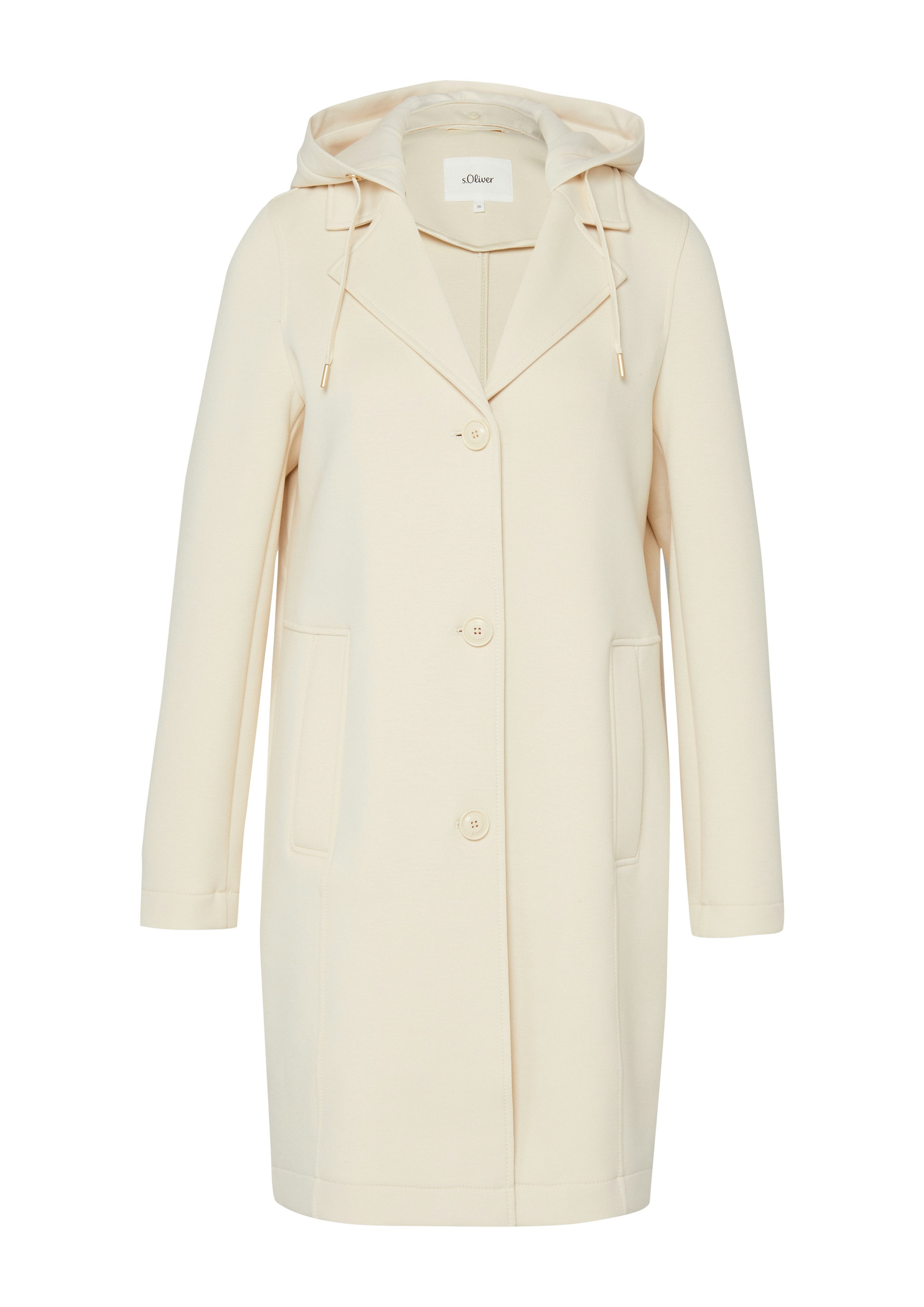 s.Oliver Langmantel mit Kapuze und Kordezug