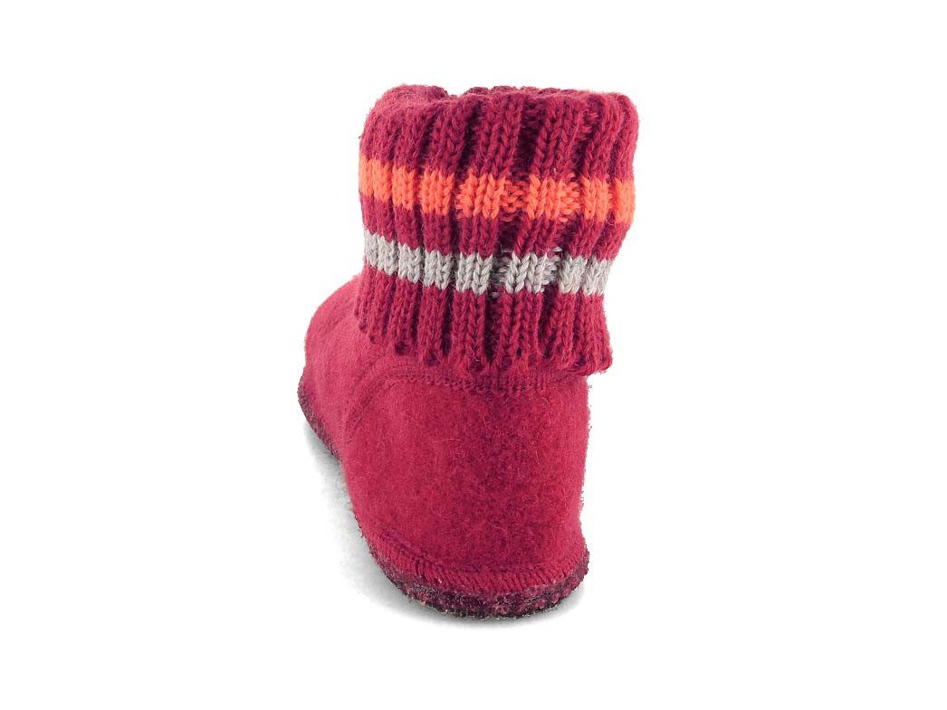 Haflinger Hüttenschuhe Paul Hausschuh mit Feinstrickkragen
