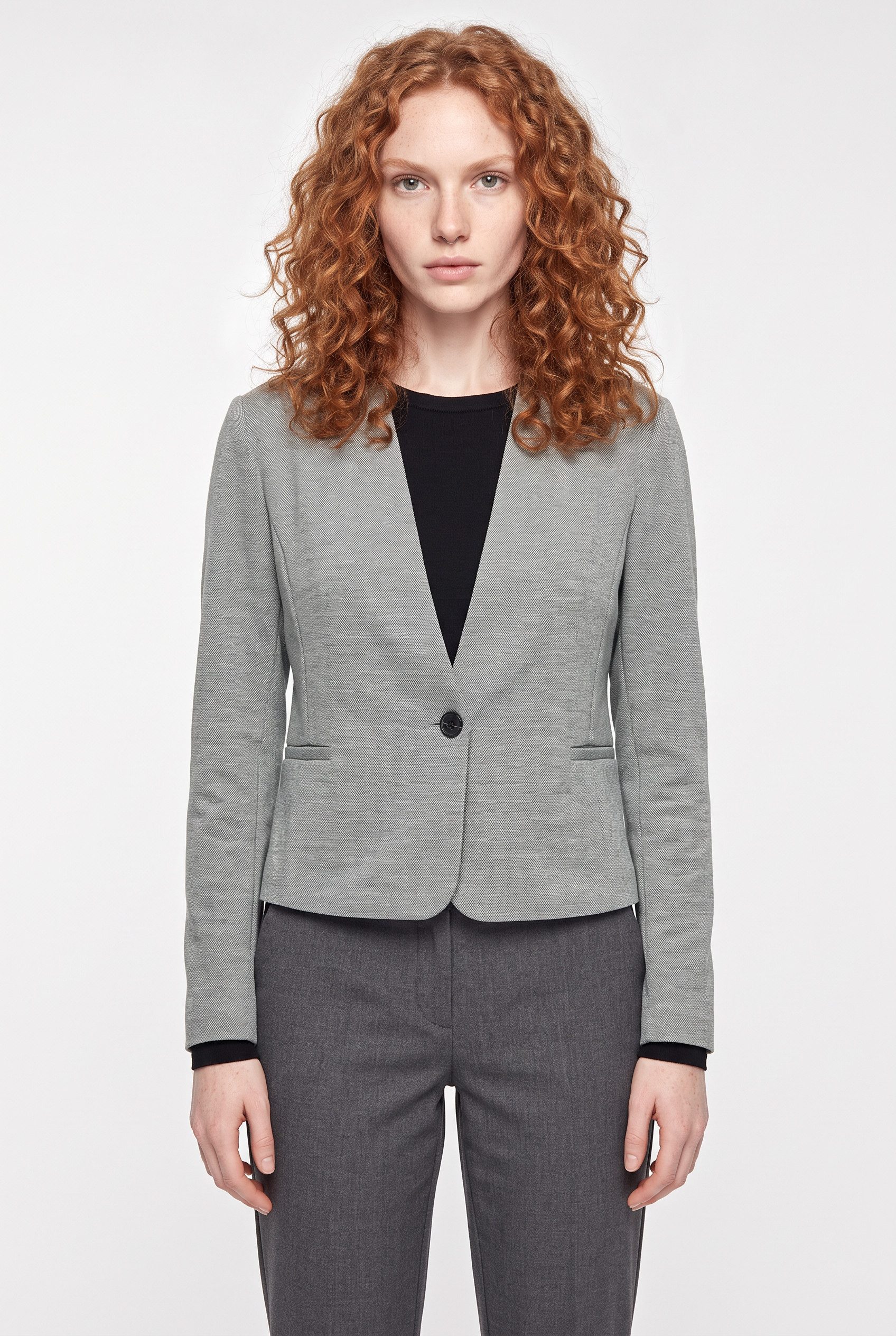 ONLY Kurzblazer ONLSELKIE L/S MEL FIT BLAZER TLR Materialmix, regular fit