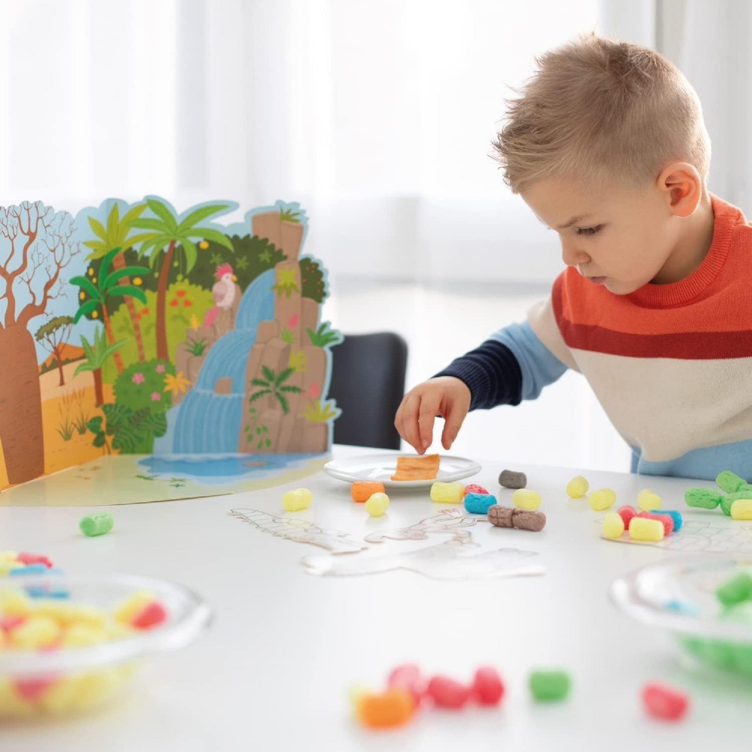 PlayMais Kreativset Classic World JUNGLE – Kreatives Spielen, Bastelspiel Set Motorik, Made in Germany