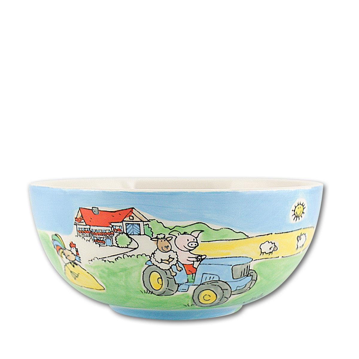 Kinder-Schale Keramik, Müslischale Keramik (Stück) Bauernhof, Mila Mila