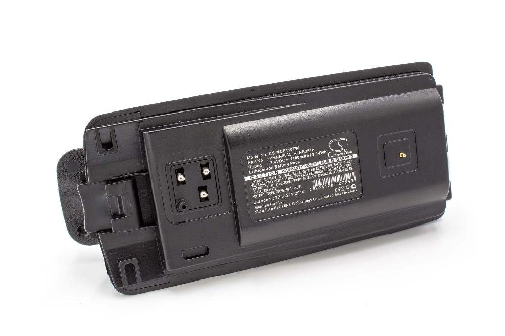 vhbw Ersatz für Motorola 6080384X65 für Akku Li-Ion 1100 mAh (7,4 V)