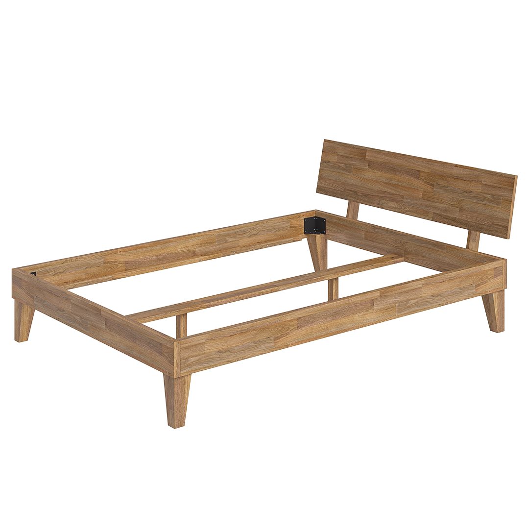 skølm Massivholzbett Asgard aus Eiche (geölt), Holzbett verfügbar in 120/14 günstig online kaufen