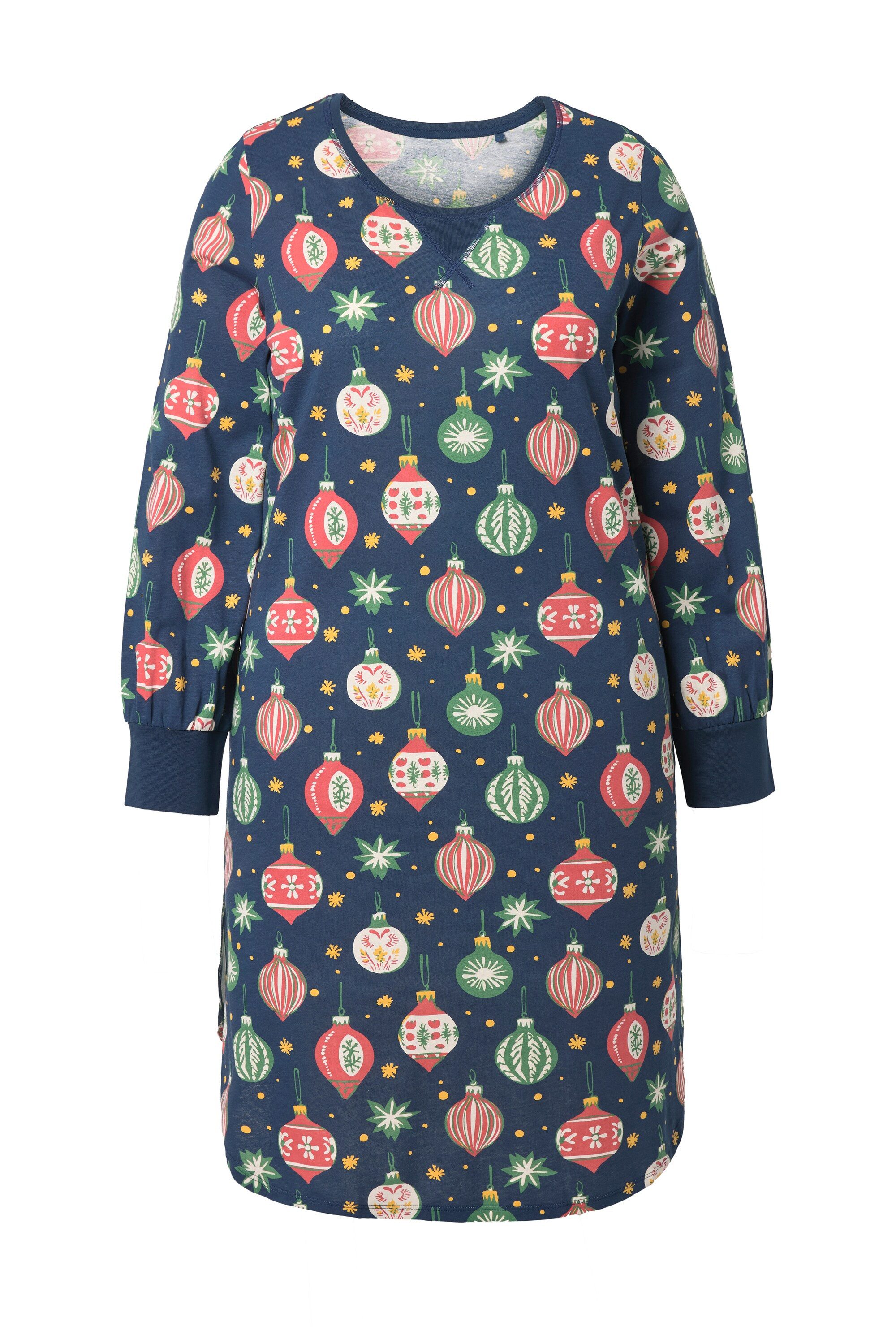 Ulla Popken Nachthemd Nachthemd Baumschmuck Rundhals günstig online kaufen