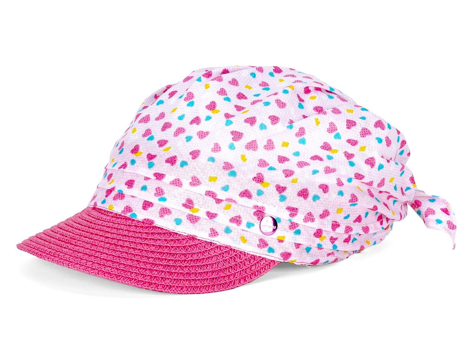 mit Cap Kinder Pink Hat Hat Baumwoll-Sonnenhut, Schirmmütze You You Gummizug Schirmmütze,