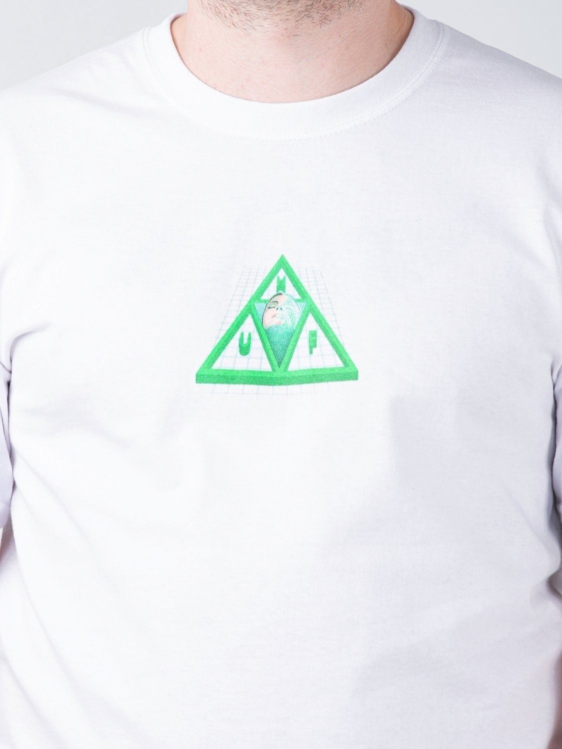 HUF T-Shirt HUF Digital Dream White Tee Triangle Triple