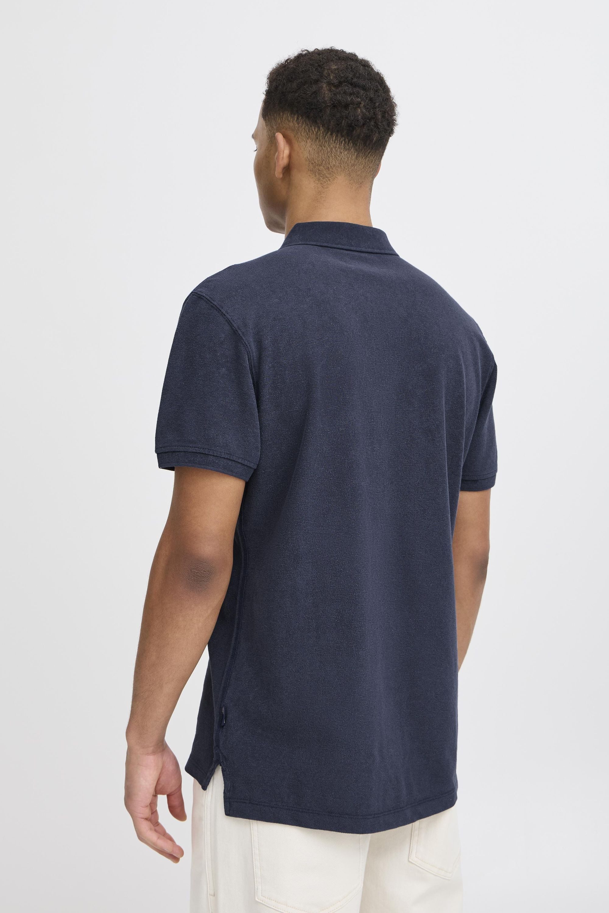 Blend Poloshirt BHEfran (1-tlg) Klassisches Poloshirt mit Stickerei