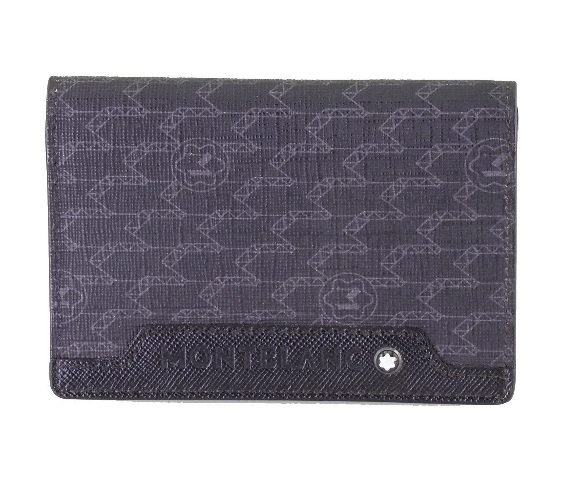 MONTBLANC Geldbörse Nightflight MB106748 Business Card Holder Kartentasche, mit Montblanc Prägung und Emblem