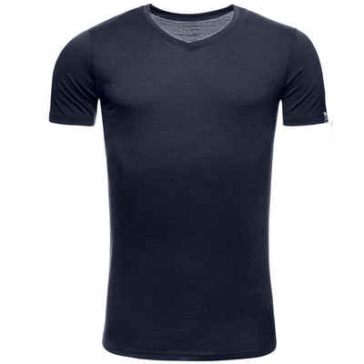 Kaipara - Merino Sportswear Unterhemd »Merino Herren-Unterhemd Kurzarm Slimfit V-Neck 150g light« (1-St) aus reiner Merinowolle Made in Germany