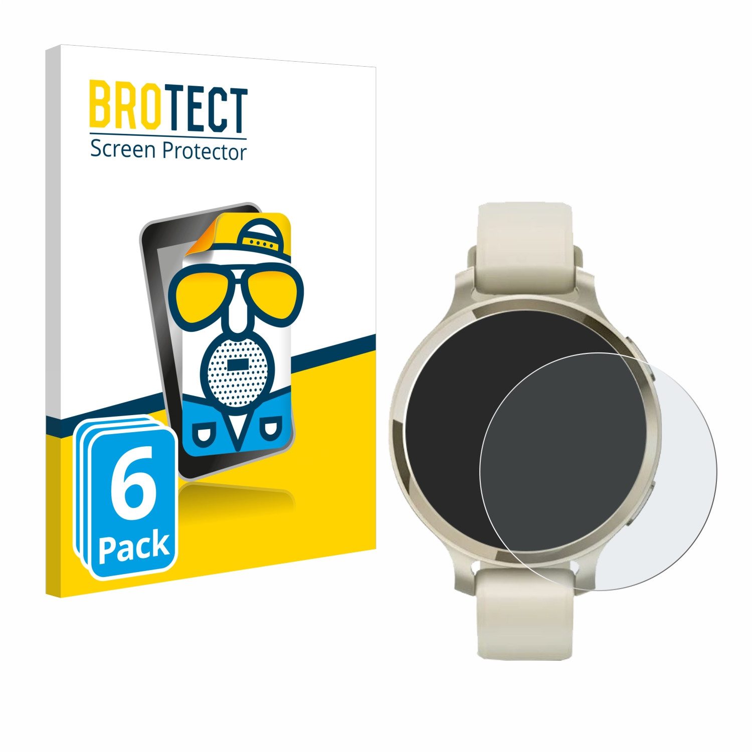 BROTECT Displayschutzfolie Schutzfolie für Garmin Lily 2 Active, 6 Stück, Displayschutz Schutz Folie Matt Entspiegelungsfolie