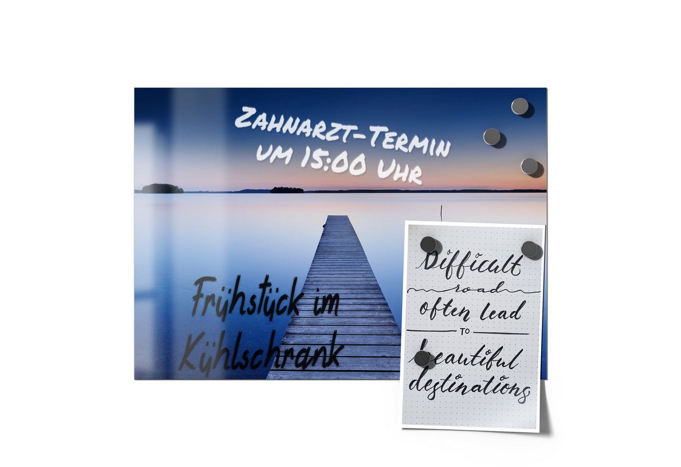 Thumbnail - DEQORI Magnetfolie 'Steg in die Dämmerung', beschreibbar universal Magnetmatte magnetisch Folie Planer Kalender