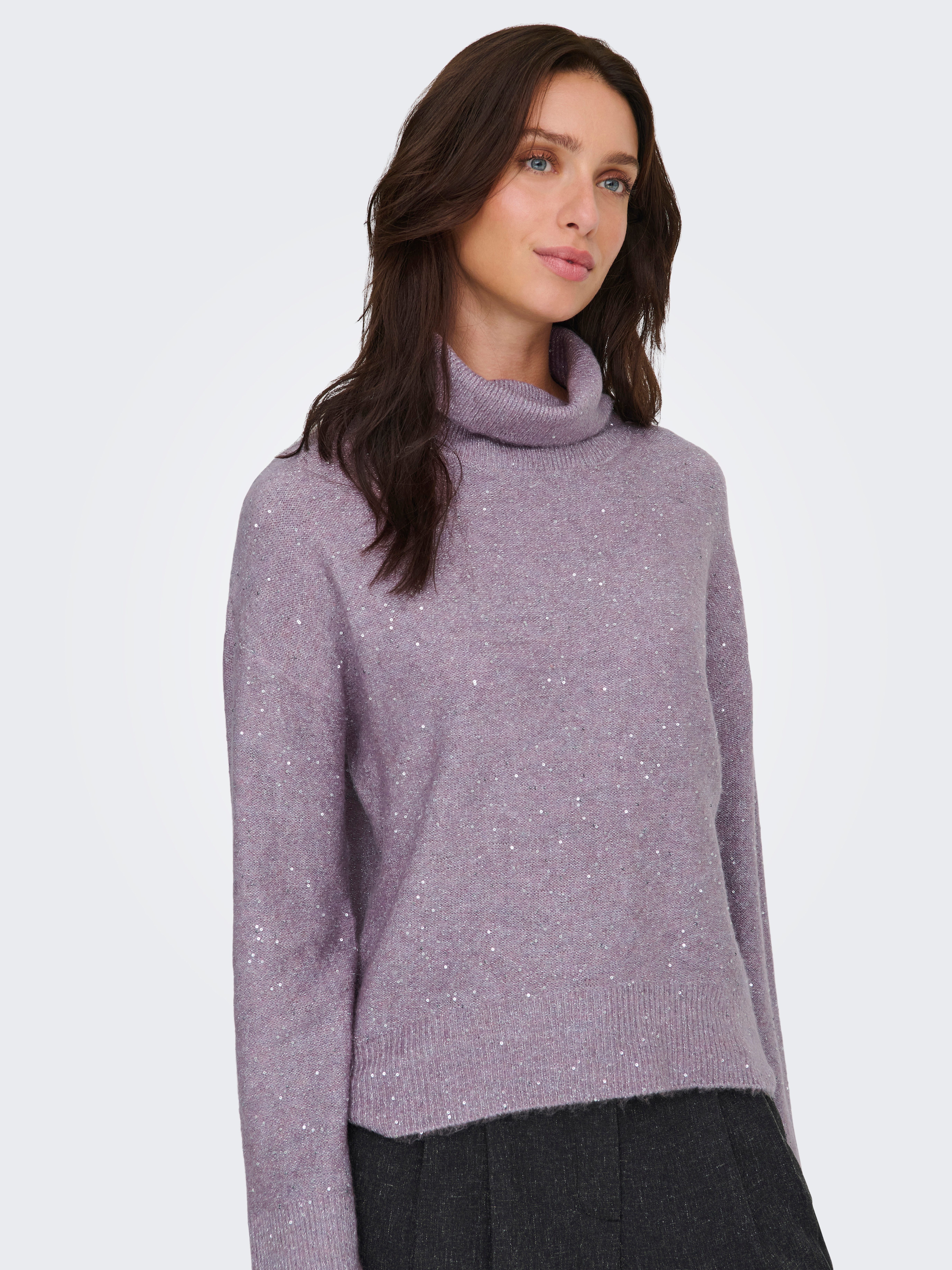 ONLY Rollkragenpullover ONLARIZONA LS SEQUINS ROLLNECK PULL KNT günstig online kaufen