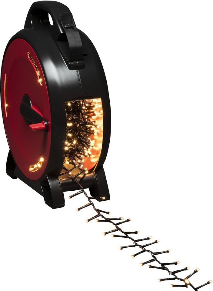 KONSTSMIDE LED-Lichterkette Weihnachtsdeko aussen, 1000 warm weiße Dioden,  10 Meter lange Zuleitung